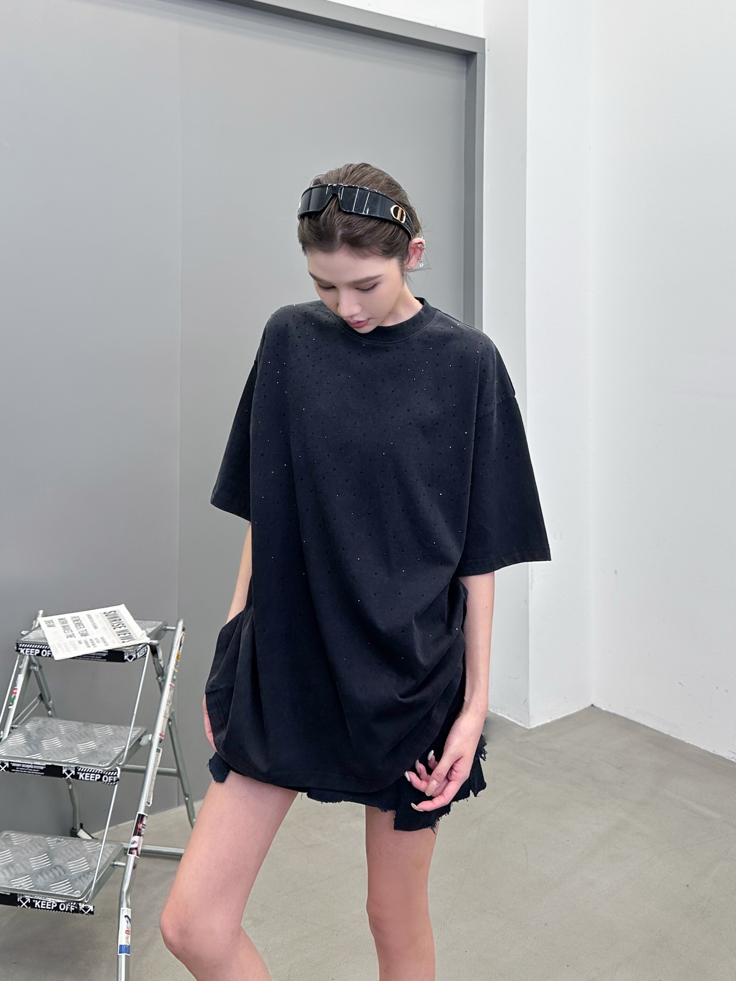 🆕克罗心 ｜ 新款短袖t，成衣洗水炒色烫钻工艺，男女同款，尺码sml