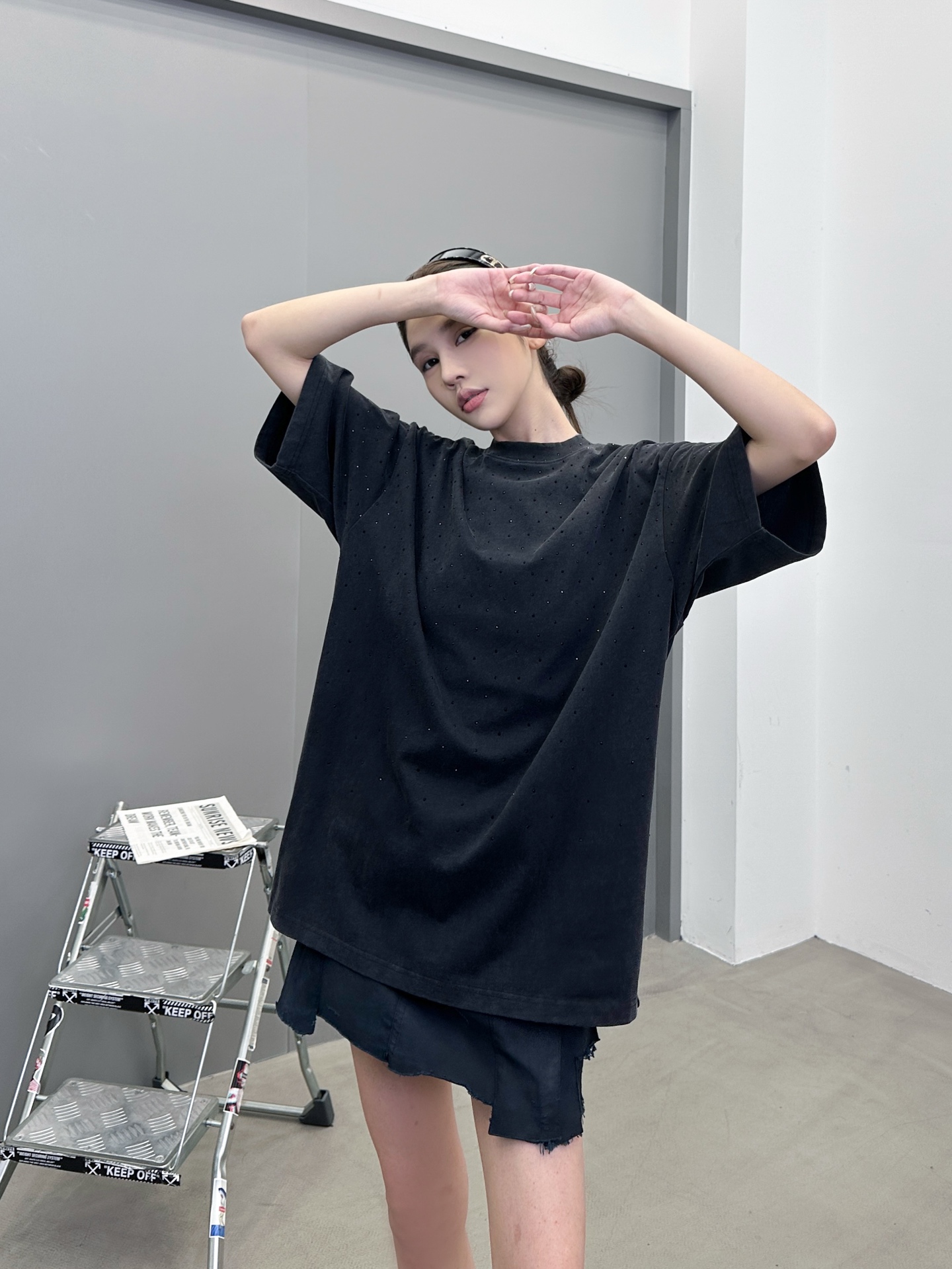 🆕克罗心 ｜ 新款短袖t，成衣洗水炒色烫钻工艺，男女同款，尺码sml