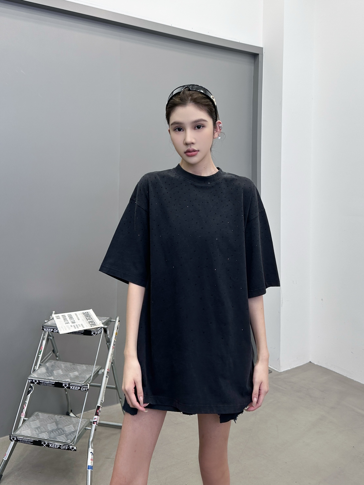 🆕克罗心 ｜ 新款短袖t，成衣洗水炒色烫钻工艺，男女同款，尺码sml