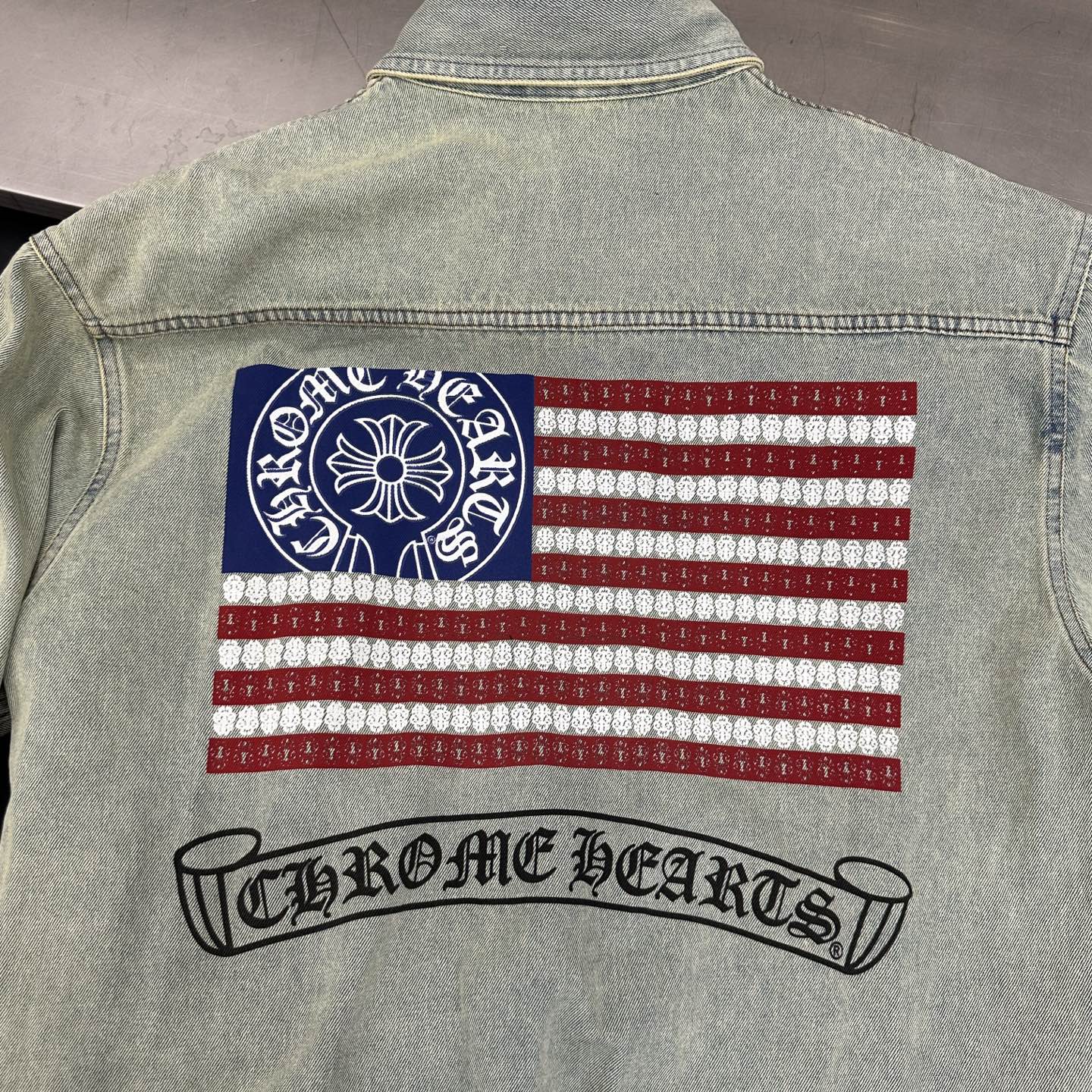 🆕克罗心 ｜ 新款牛仔衬衣，成衣洗水炒色工艺加多处印花，男女同款，尺码sml