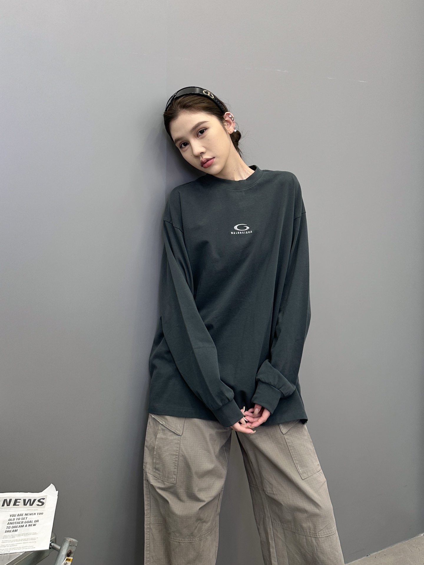 🆕巴黎 ｜ 新款长袖t，成衣洗水炒色工艺加经典刺绣标，男女同款，尺码sml