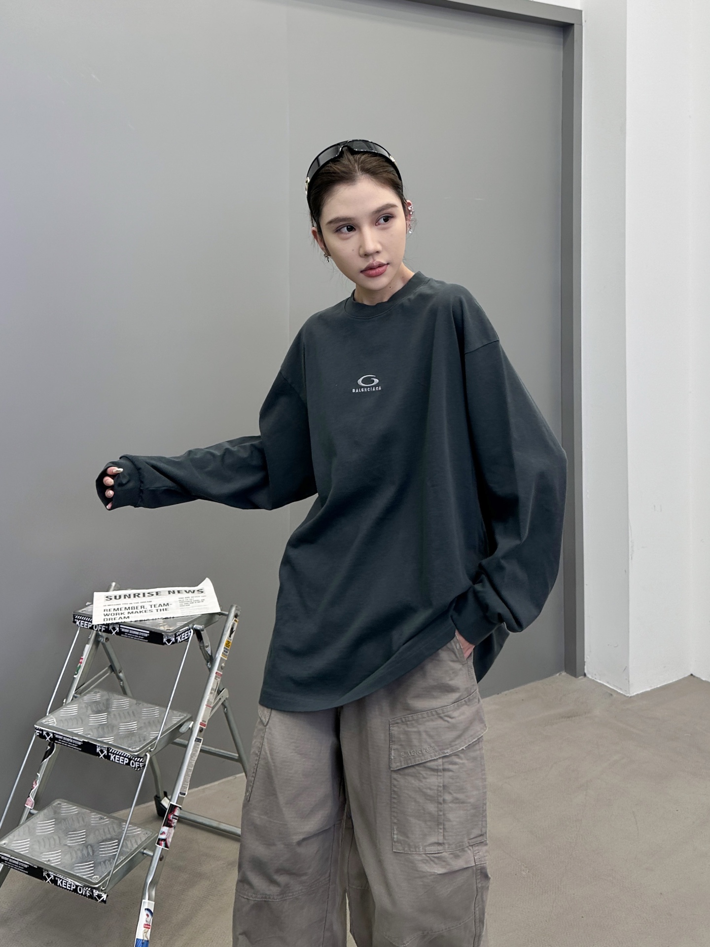 🆕巴黎 ｜ 新款长袖t，成衣洗水炒色工艺加经典刺绣标，男女同款，尺码sml