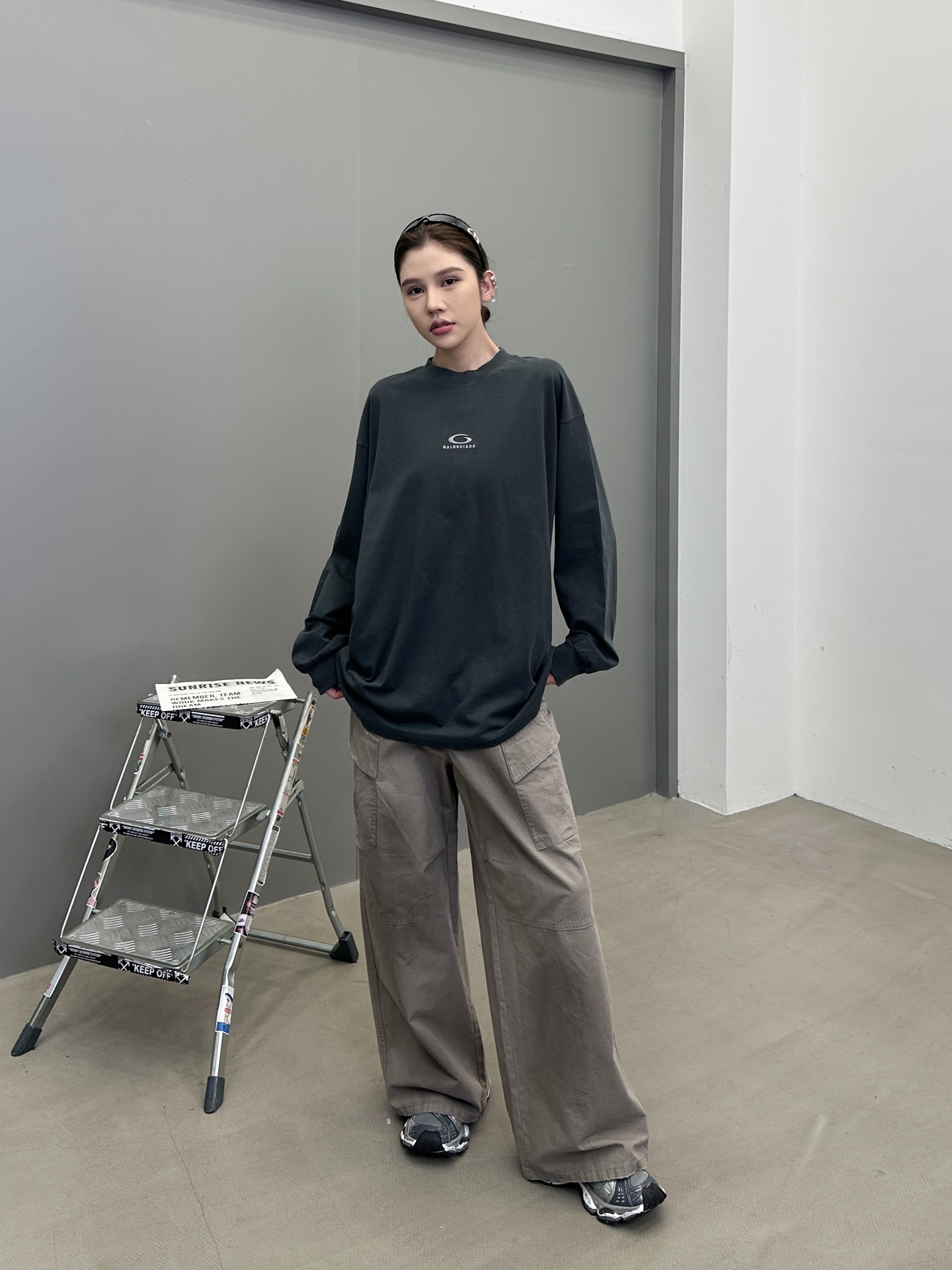 🆕巴黎 ｜ 新款长袖t，成衣洗水炒色工艺加经典刺绣标，男女同款，尺码sml