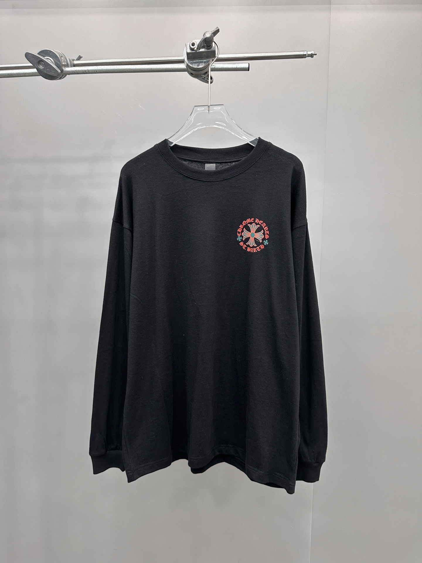 克罗心 ｜ 新款长袖t，成衣洗水加多处印花工艺，男女同款，尺码sml