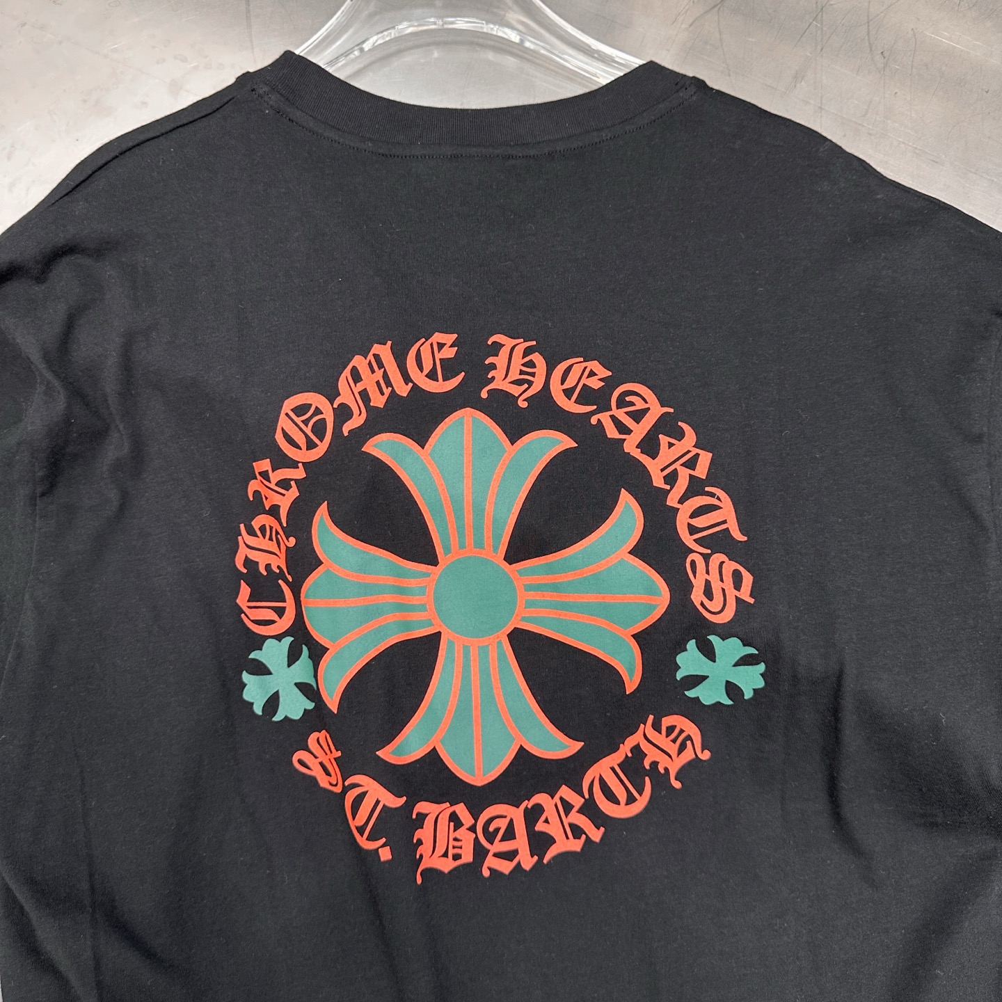 克罗心 ｜ 新款长袖t，成衣洗水加多处印花工艺，男女同款，尺码sml