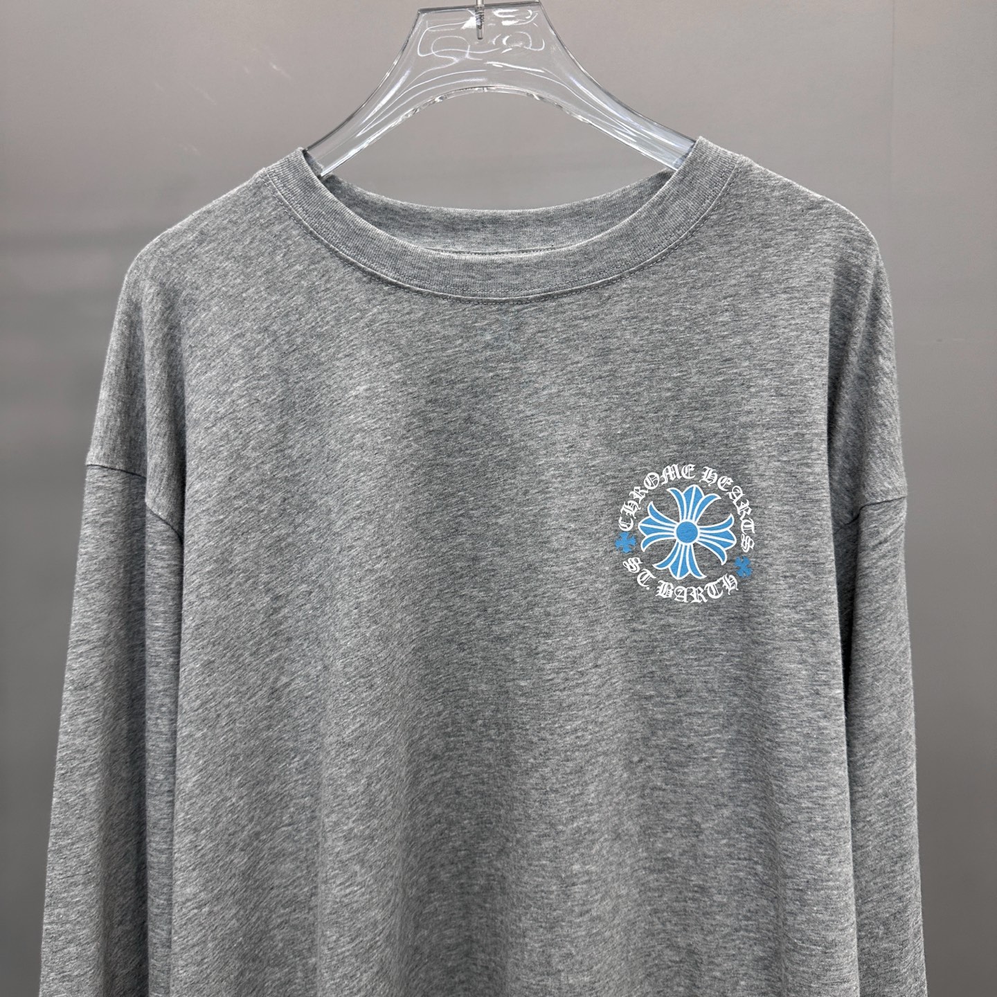 克罗心 ｜ 新款长袖t，成衣洗水加多处印花工艺，男女同款，尺码sml