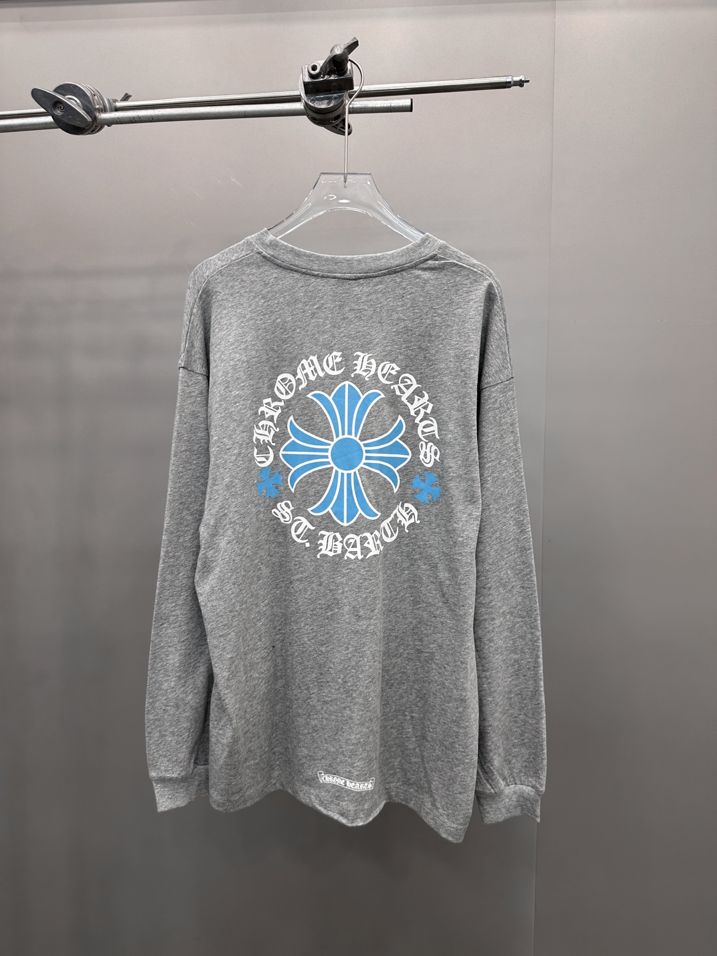 克罗心 ｜ 新款长袖t，成衣洗水加多处印花工艺，男女同款，尺码sml