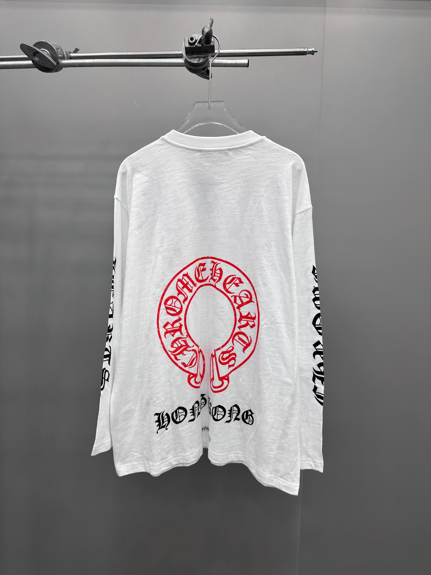 克罗心 ｜ 新款长袖t，成衣洗水前后四处印花工艺，男女同款，尺码sml