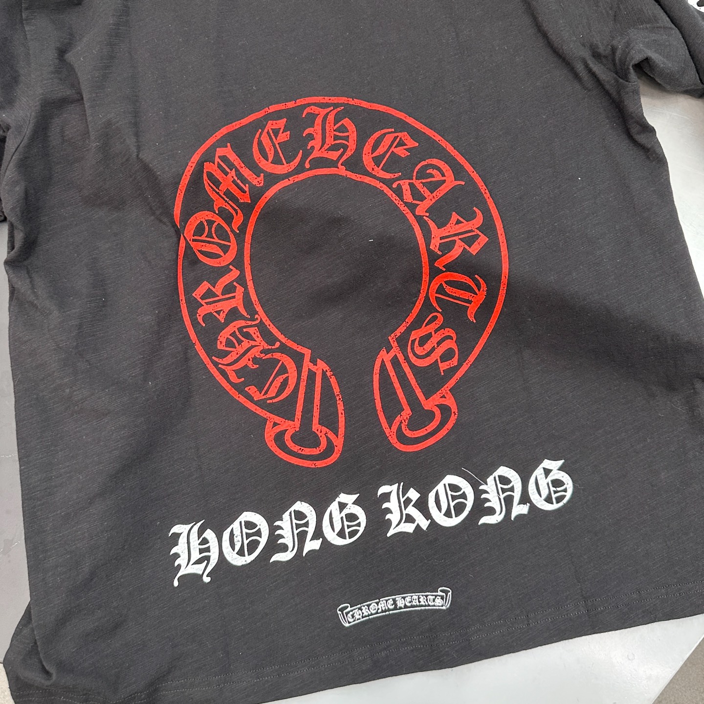 克罗心 ｜ 新款长袖t，成衣洗水前后四处印花工艺，男女同款，尺码sml