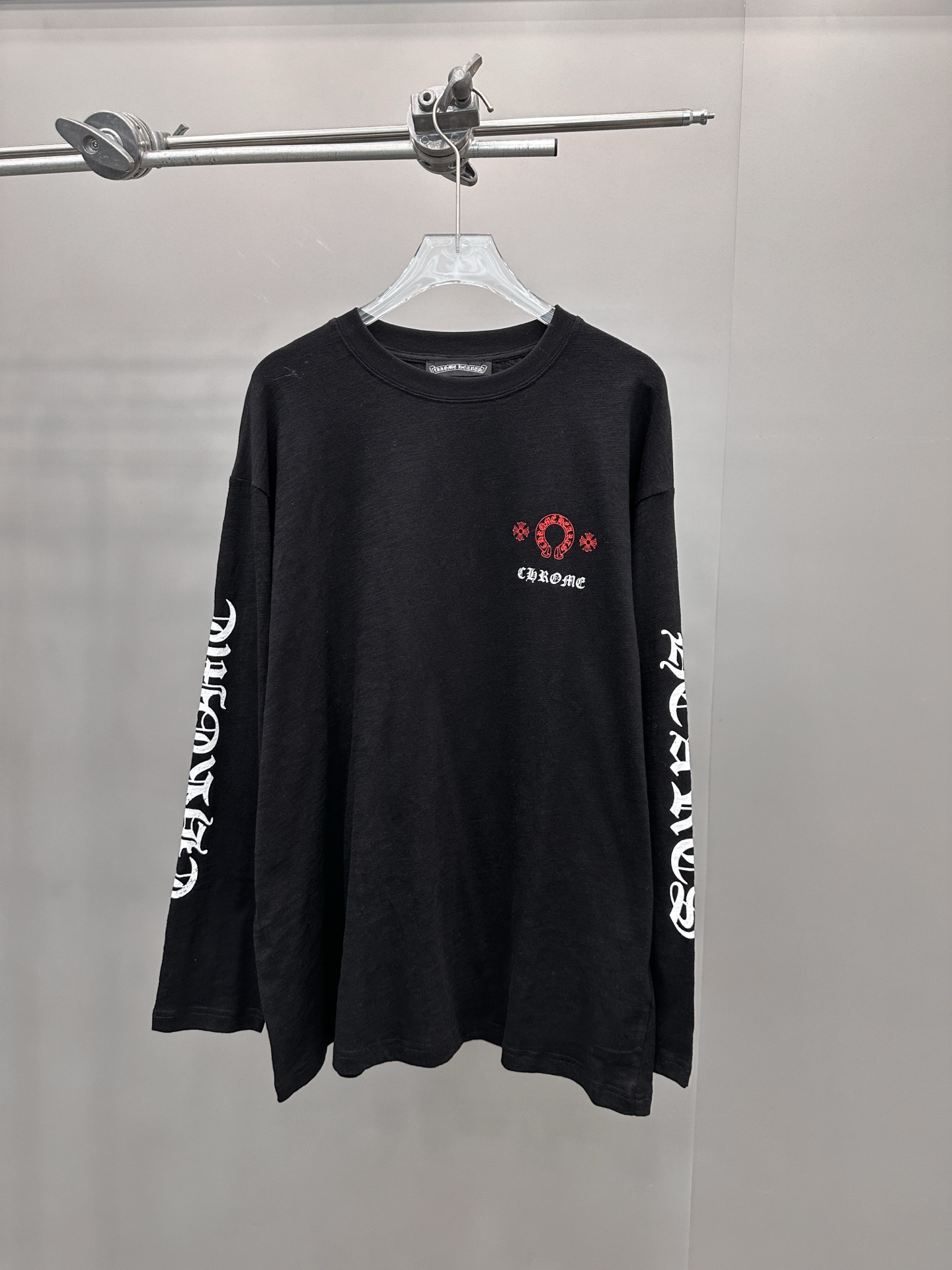 克罗心 ｜ 新款长袖t，成衣洗水前后四处印花工艺，男女同款，尺码sml