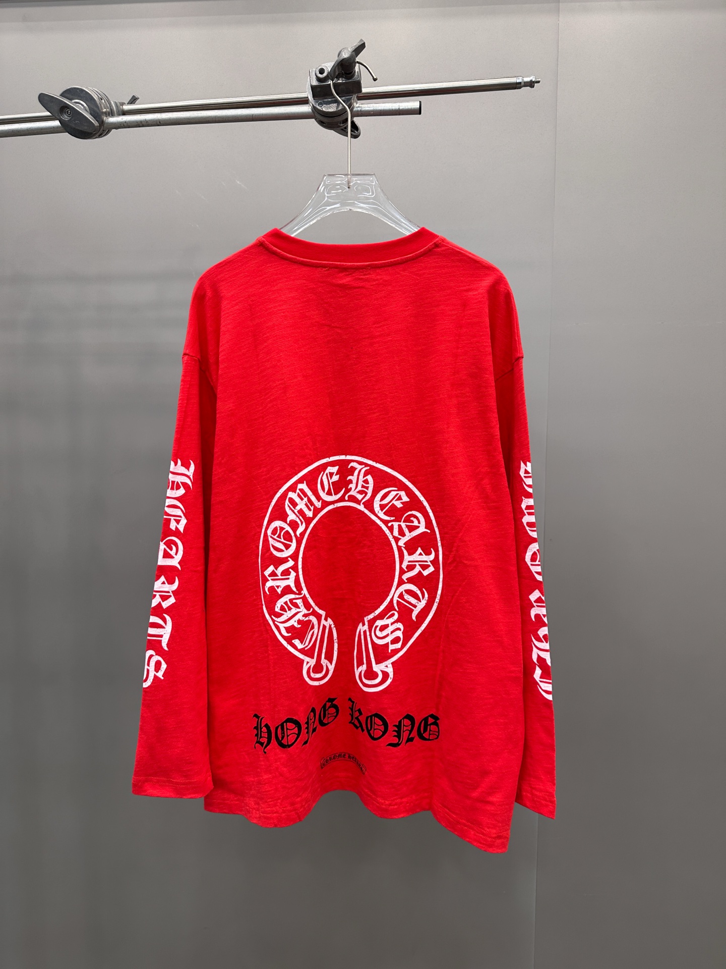 克罗心 ｜ 新款长袖t，成衣洗水前后四处印花工艺，男女同款，尺码sml