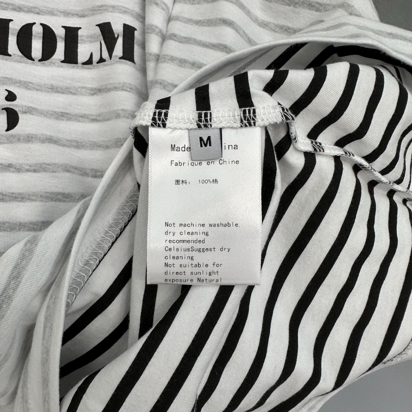 Acne ｜ 新款假两件长袖t，成衣洗水印花，坯布条纹印花工艺，假两件做工，男女同款，尺码sml