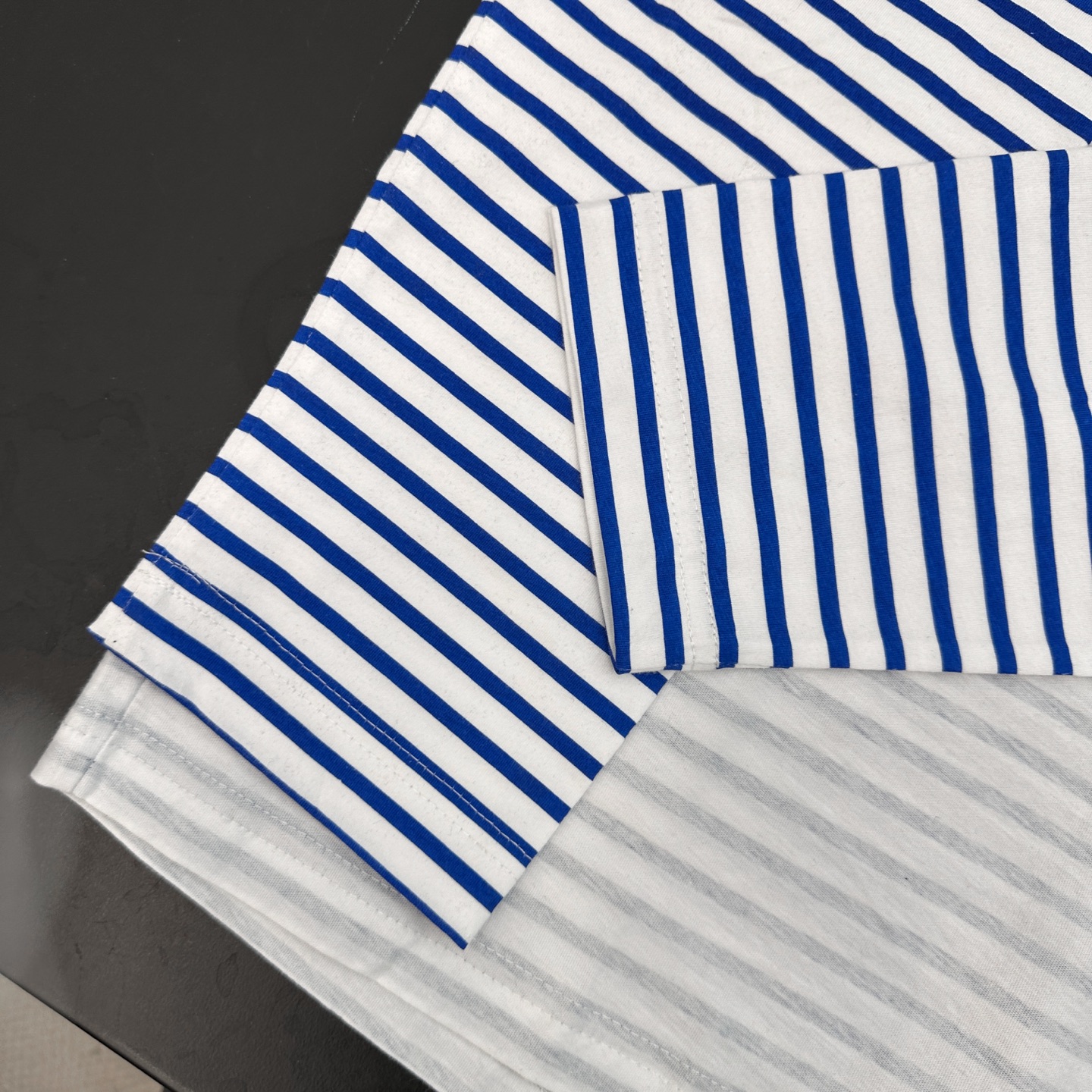 Acne ｜ 新款假两件长袖t，成衣洗水印花，坯布条纹印花工艺，假两件做工，男女同款，尺码sml