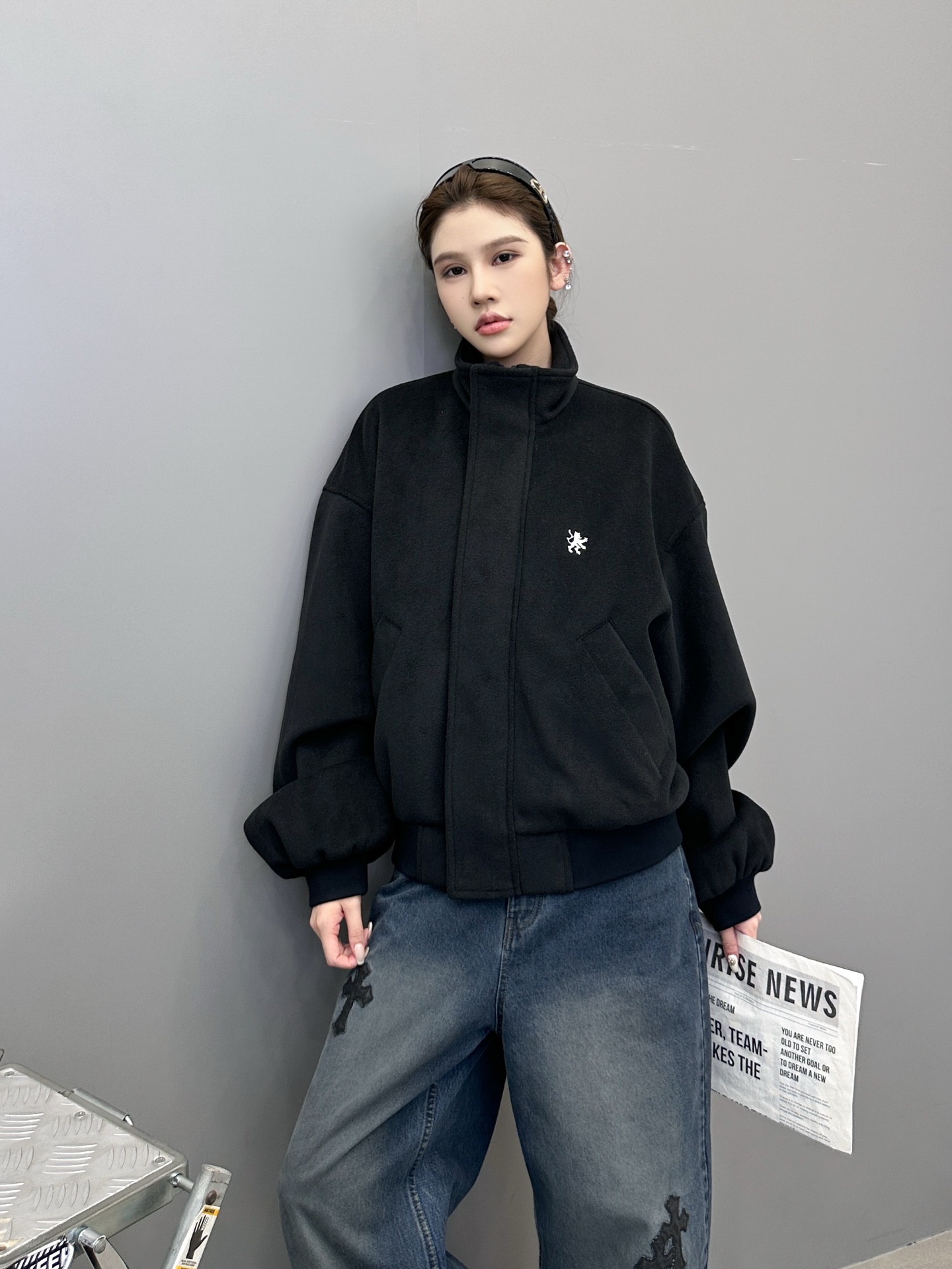 🆕巴黎 ｜ 新款休闲外套，经典刺绣标，进口环保混纺面料，休闲时尚，尺码sml