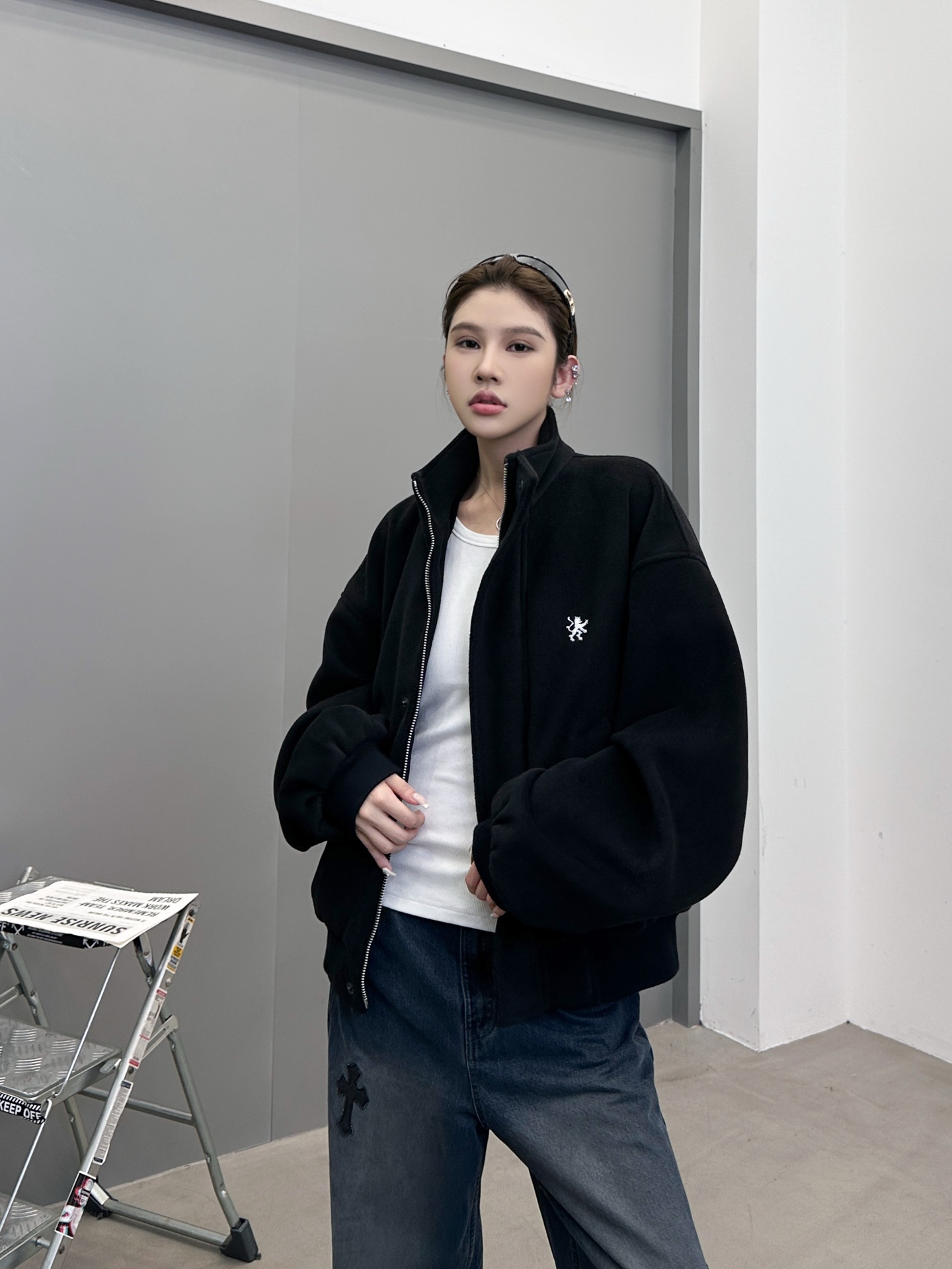 🆕巴黎 ｜ 新款休闲外套，经典刺绣标，进口环保混纺面料，休闲时尚，尺码sml