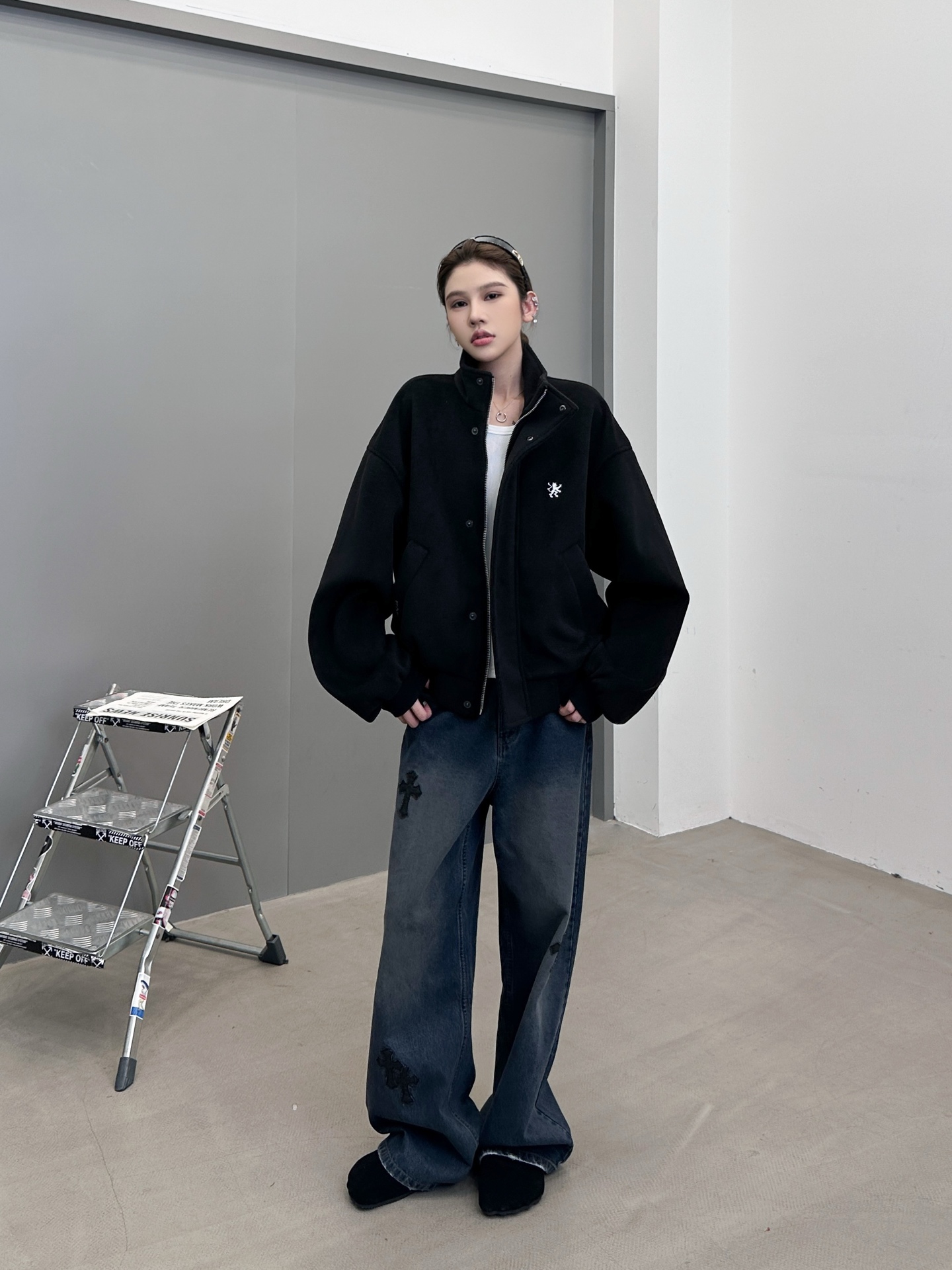 🆕巴黎 ｜ 新款休闲外套，经典刺绣标，进口环保混纺面料，休闲时尚，尺码sml