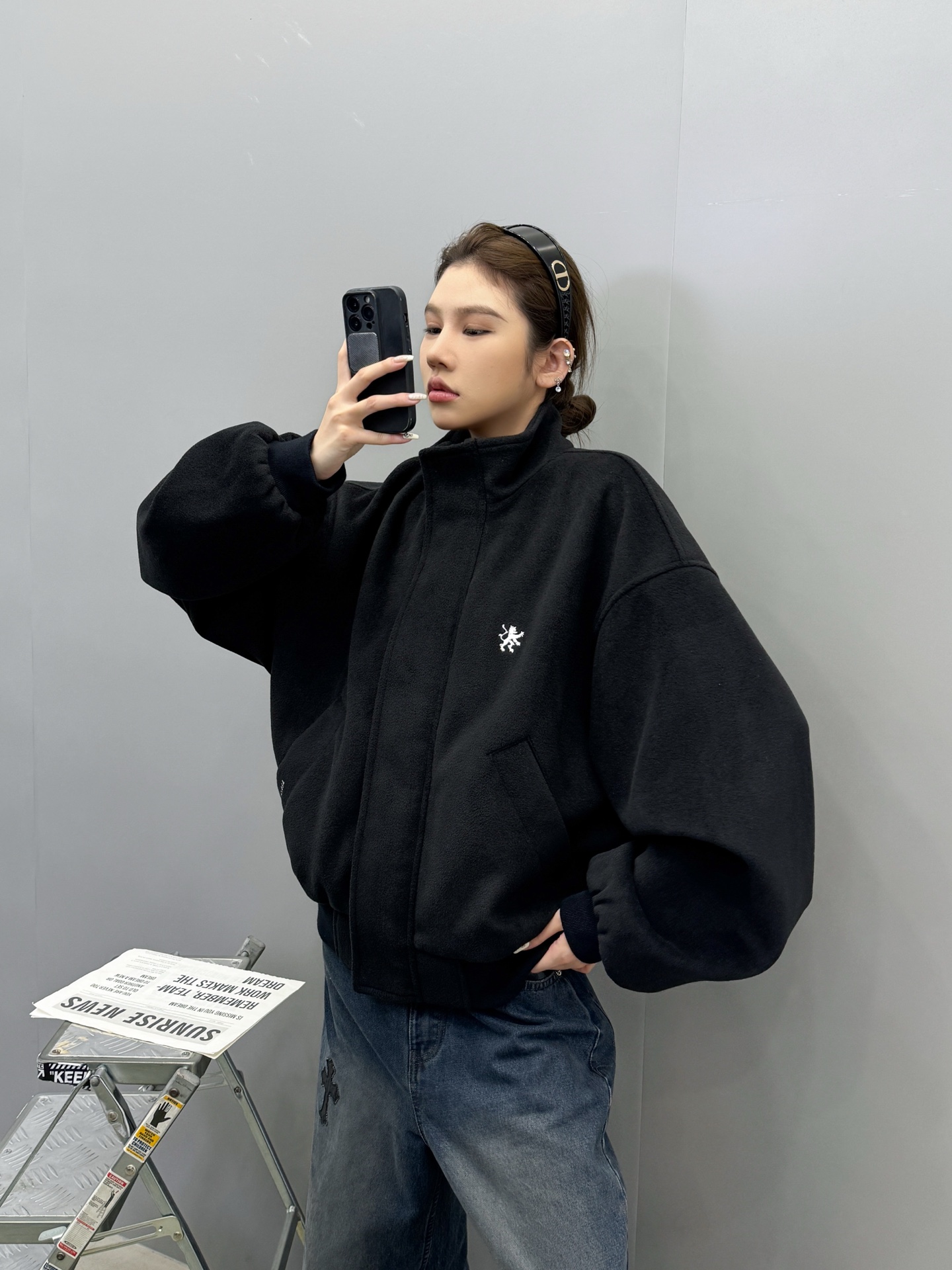 🆕巴黎 ｜ 新款休闲外套，经典刺绣标，进口环保混纺面料，休闲时尚，尺码sml