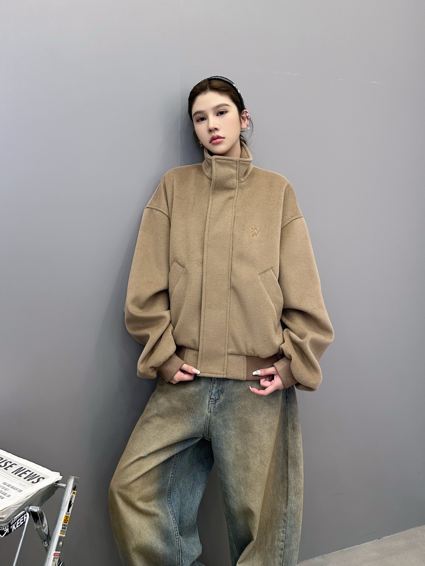 🆕巴黎 ｜ 新款休闲外套，经典刺绣标，进口环保混纺面料，休闲时尚，尺码sml