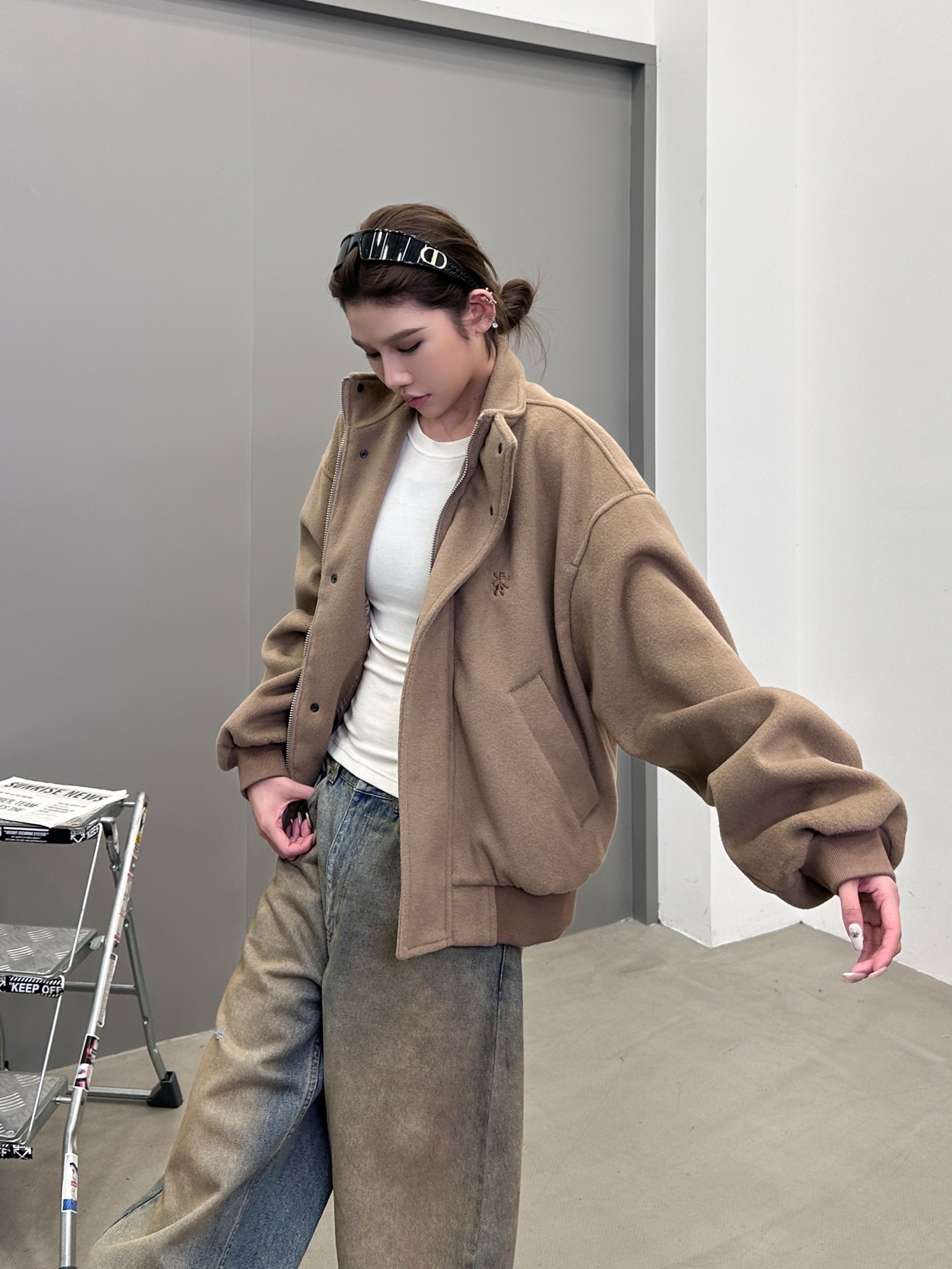 🆕巴黎 ｜ 新款休闲外套，经典刺绣标，进口环保混纺面料，休闲时尚，尺码sml