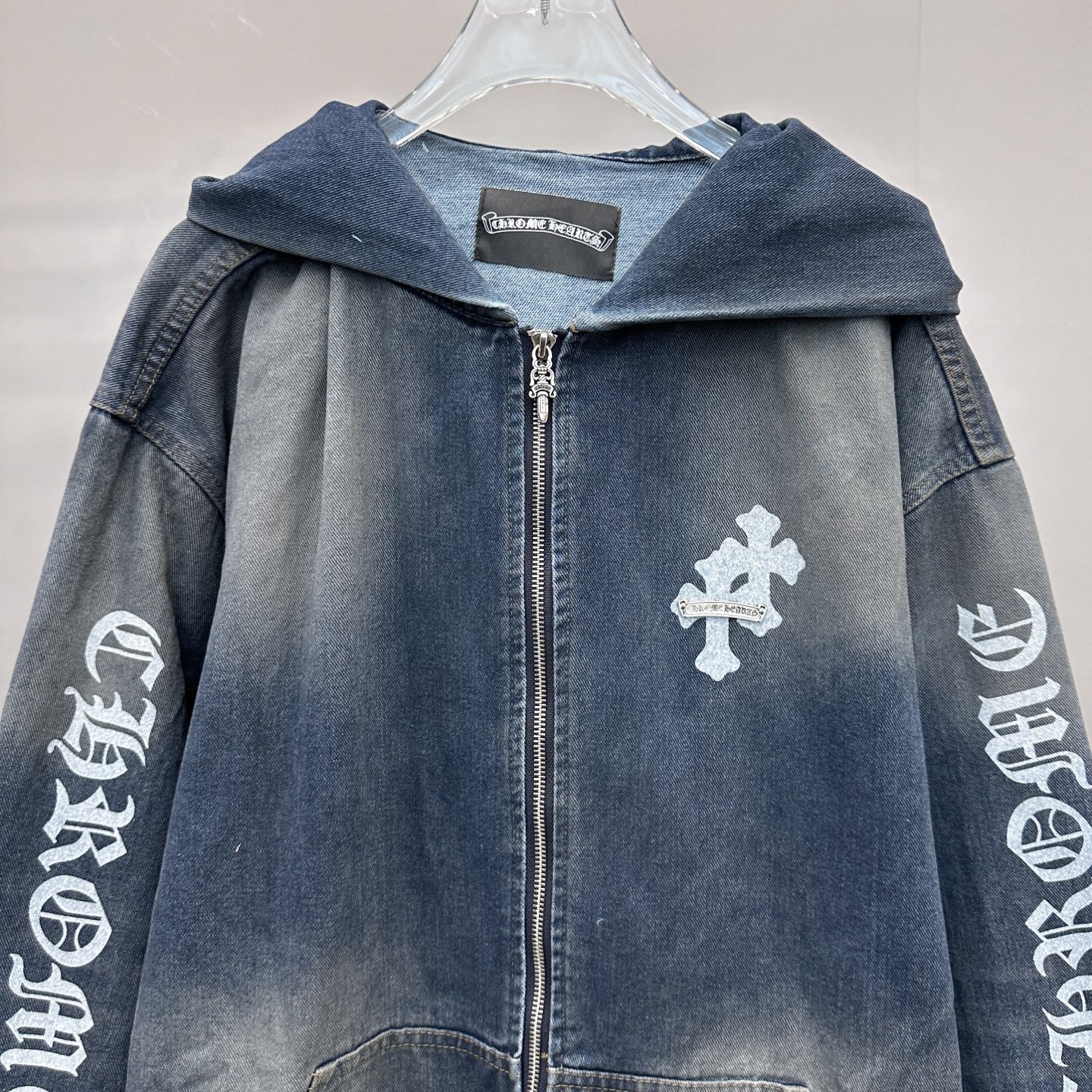 🆕克罗心 ｜ 新款牛仔外套，成衣洗水吊磨泥浆工艺加4处印花，男女同款，尺码sml