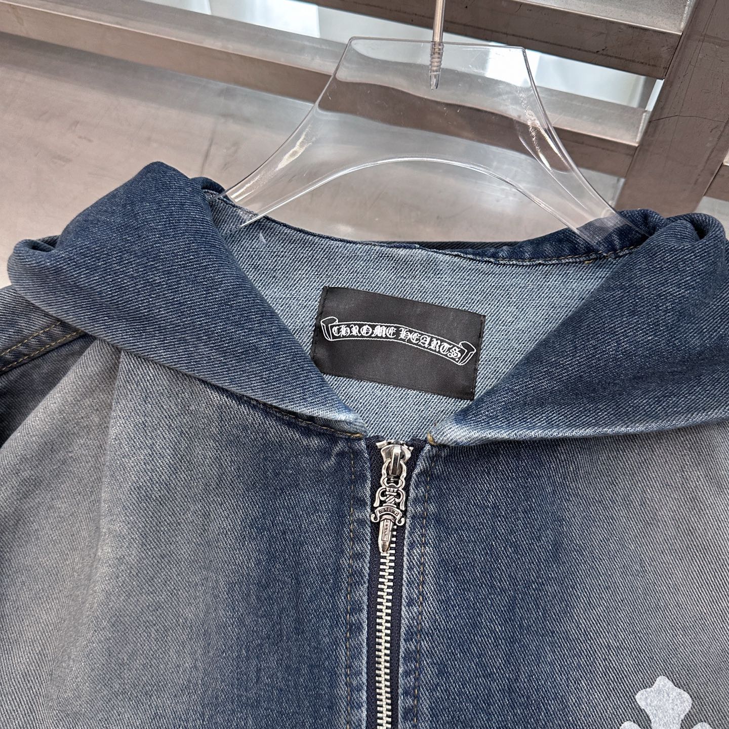 🆕克罗心 ｜ 新款牛仔外套，成衣洗水吊磨泥浆工艺加4处印花，男女同款，尺码sml