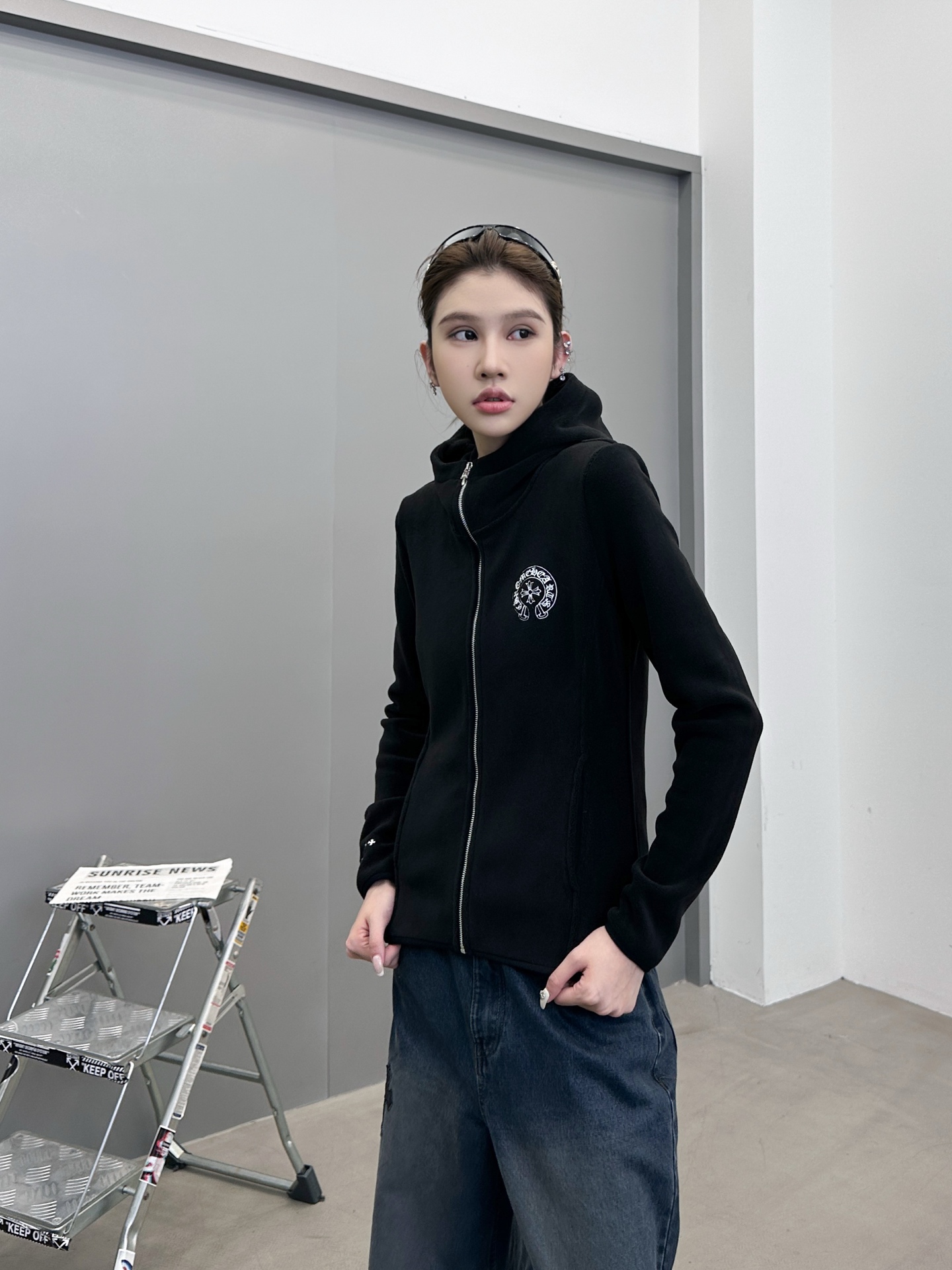 🆕克罗心 ｜ 新款摇粒绒开衫，多处经典刺绣标工艺，休闲时尚，可内搭保暖也可外穿搭配，尺码sml