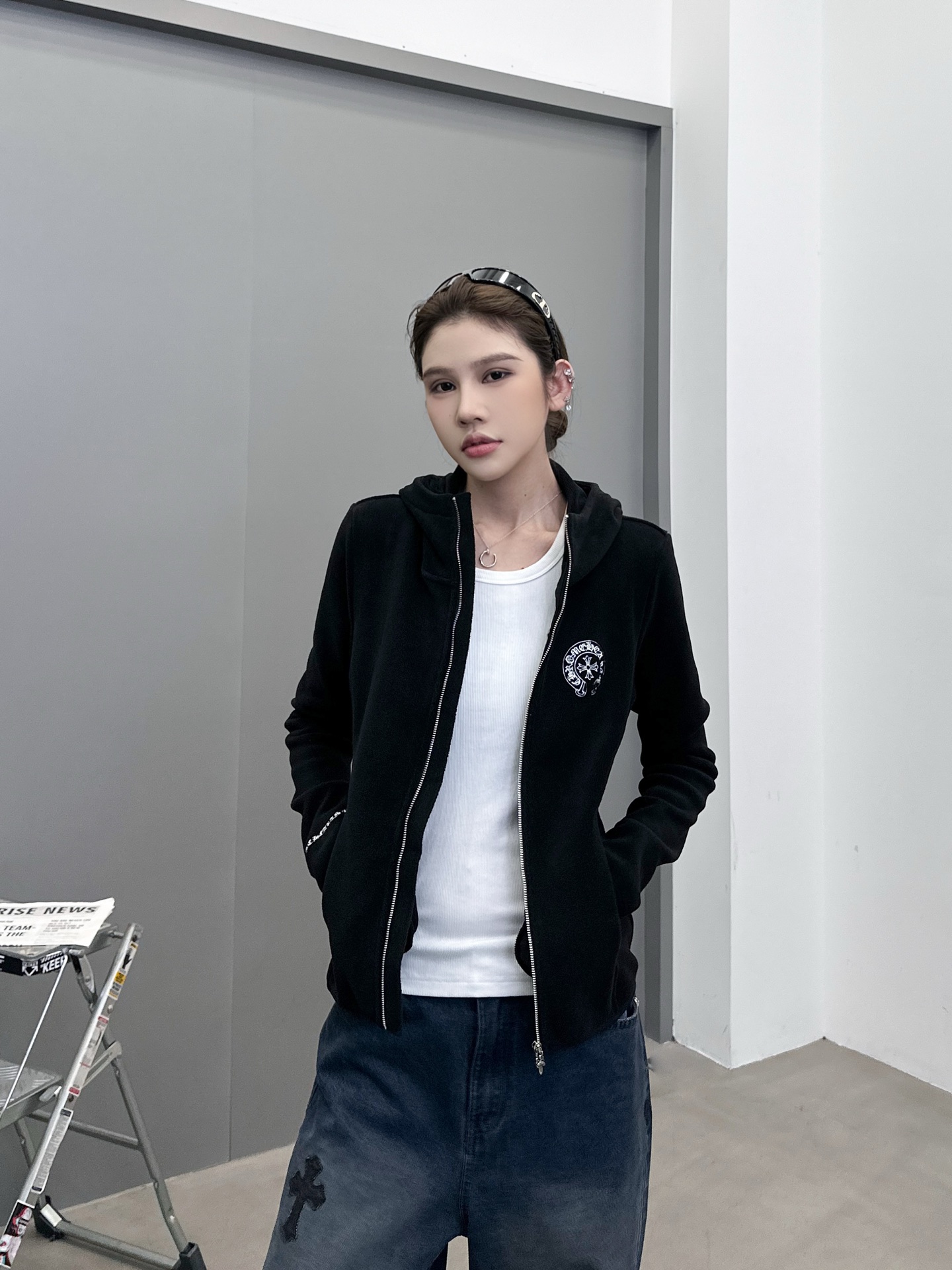 🆕克罗心 ｜ 新款摇粒绒开衫，多处经典刺绣标工艺，休闲时尚，可内搭保暖也可外穿搭配，尺码sml