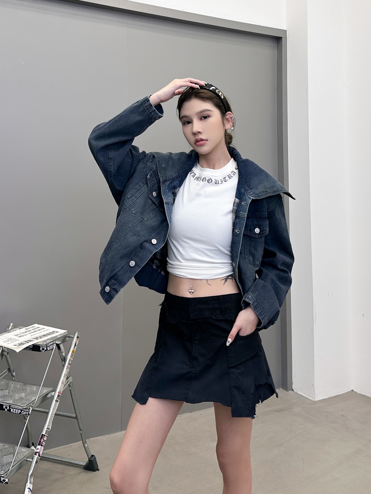 🆕Acne ｜ 新款牛仔上衣，成衣洗水喷色工艺，大翻领款式休闲时尚，尺码sml