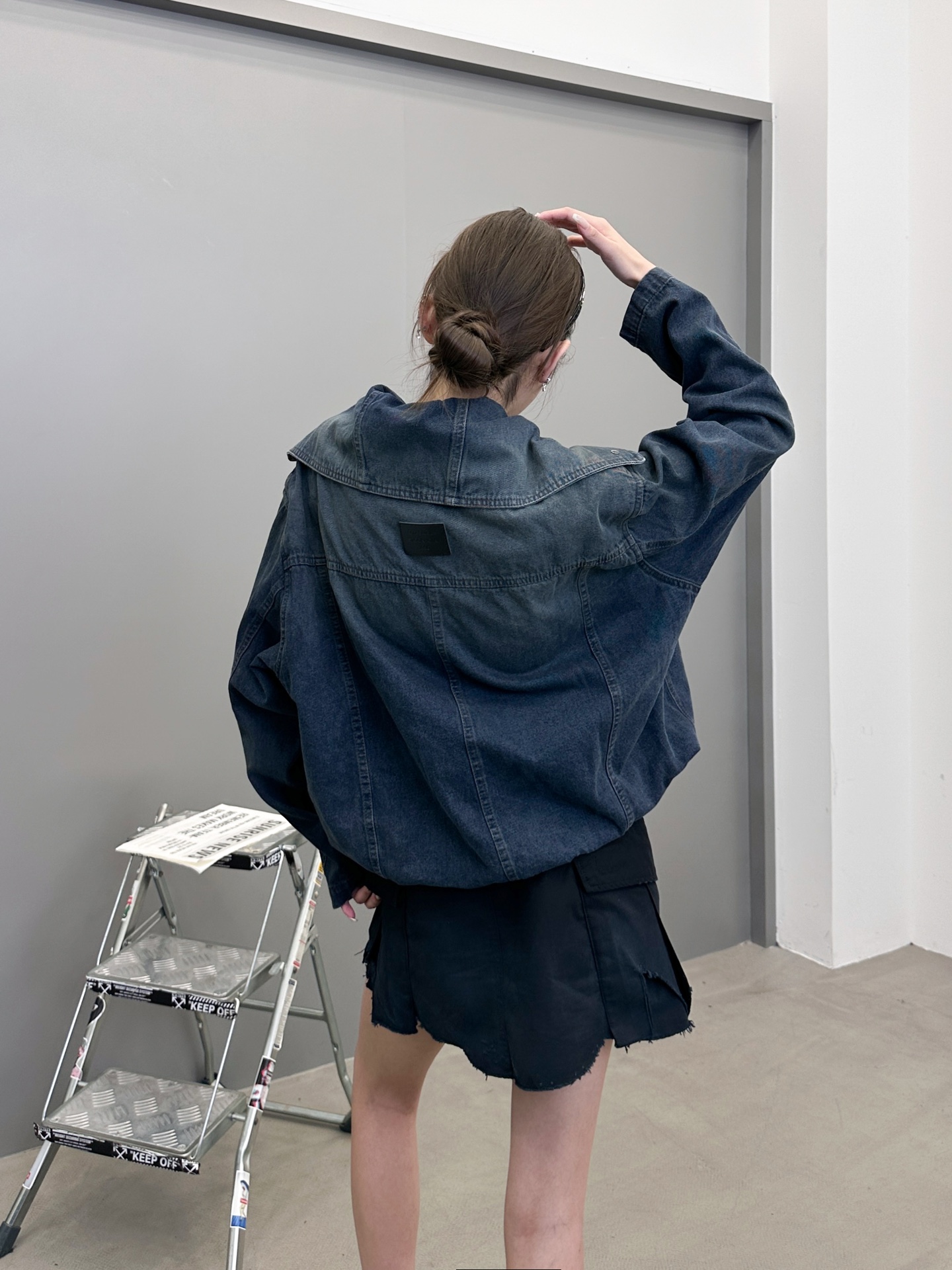 🆕Acne ｜ 新款牛仔上衣，成衣洗水喷色工艺，大翻领款式休闲时尚，尺码sml