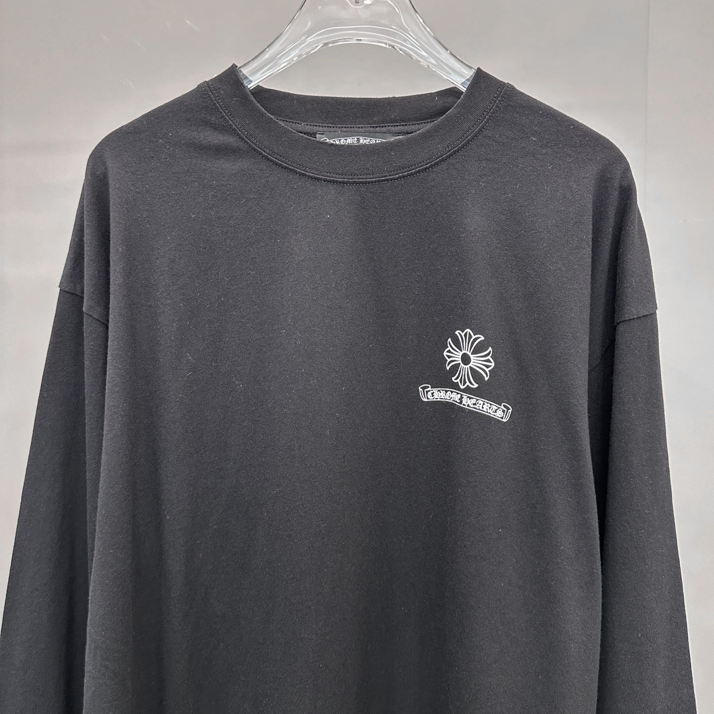 🆕克罗心 ｜ 新款长袖t，成衣洗水吊磨加多处印花工艺，男女同款，尺码sml