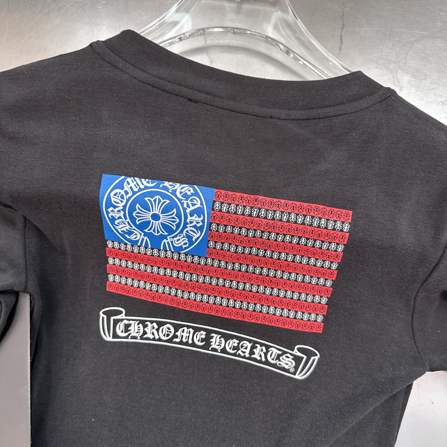 🆕克罗心 ｜ 新款长袖打底，成衣洗水炒色加多处印花工艺，进口羊毛莫代尔面料，尺码sml