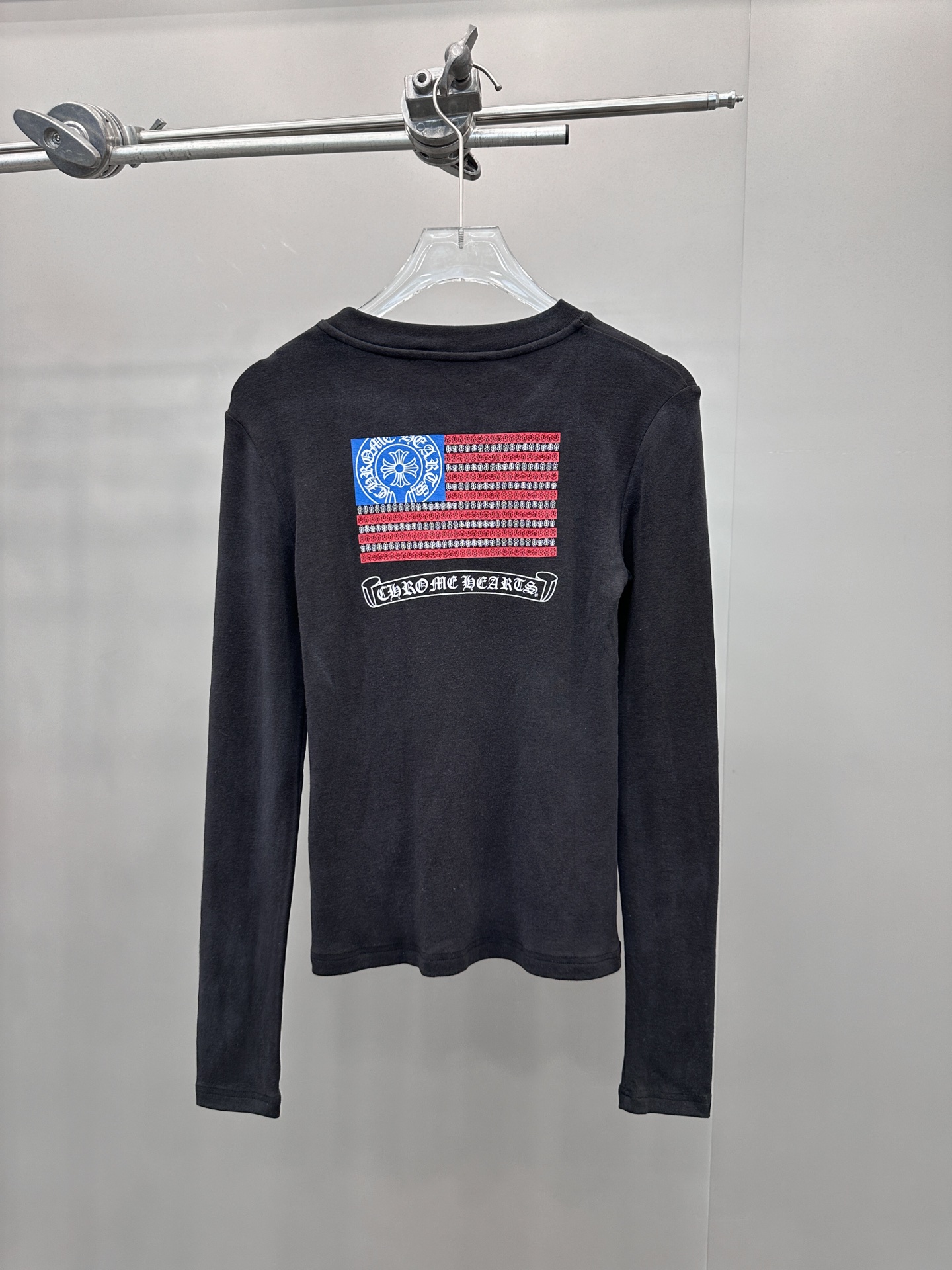 🆕克罗心 ｜ 新款长袖打底，成衣洗水炒色加多处印花工艺，进口羊毛莫代尔面料，尺码sml