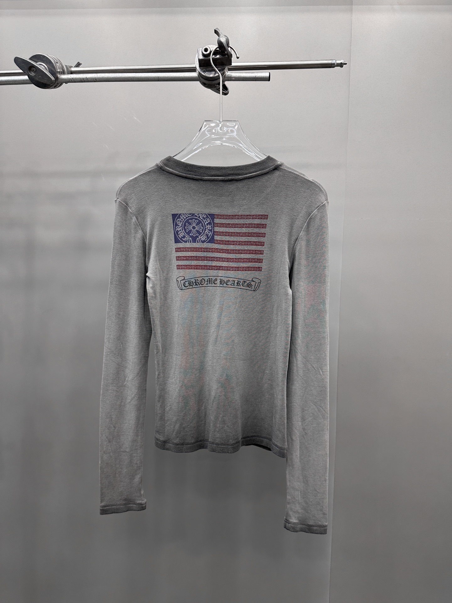 🆕克罗心 ｜ 新款长袖打底，成衣洗水炒色加多处印花工艺，进口羊毛莫代尔面料，尺码sml