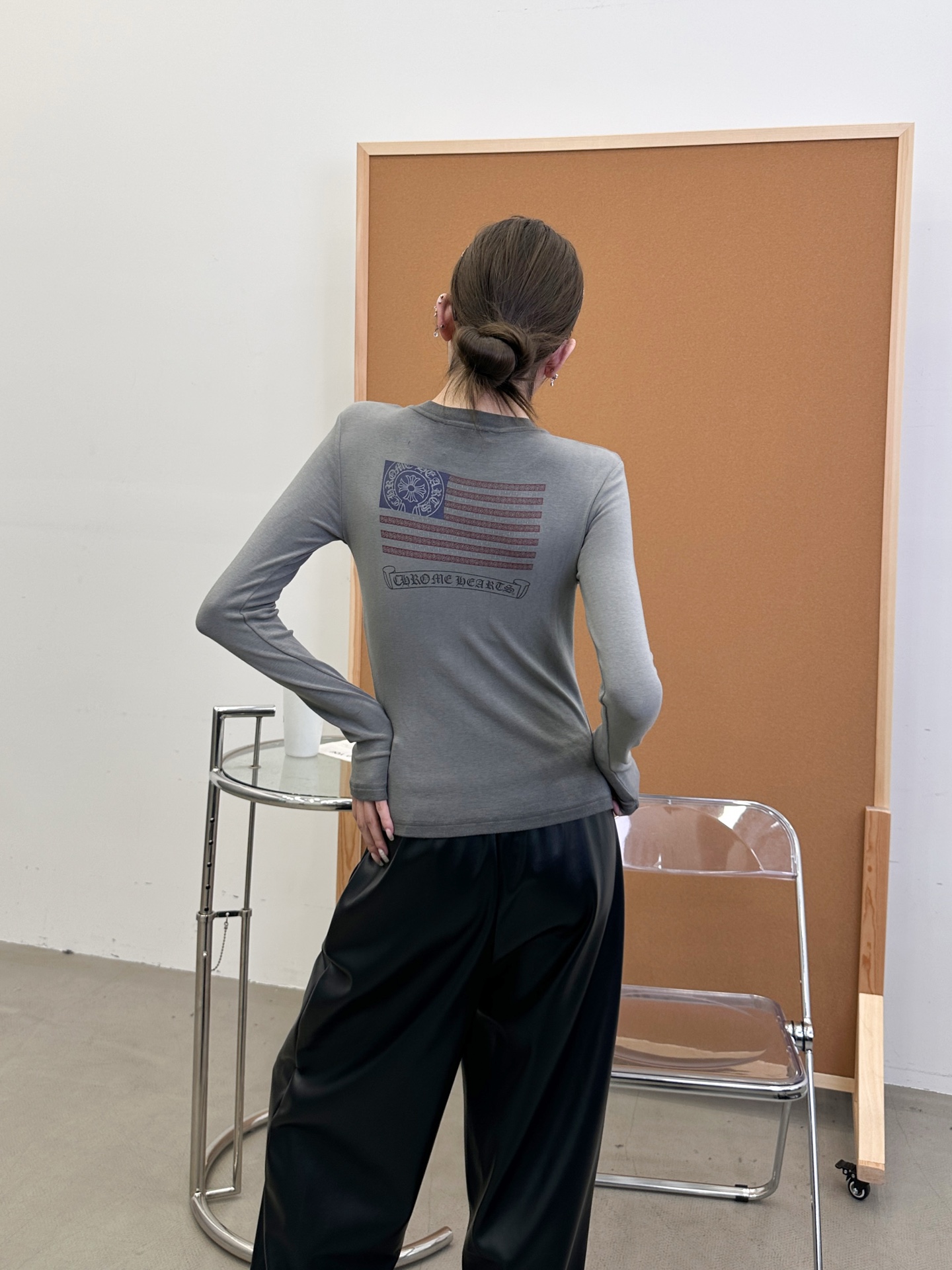 🆕克罗心 ｜ 新款长袖打底，成衣洗水炒色加多处印花工艺，进口羊毛莫代尔面料，尺码sml