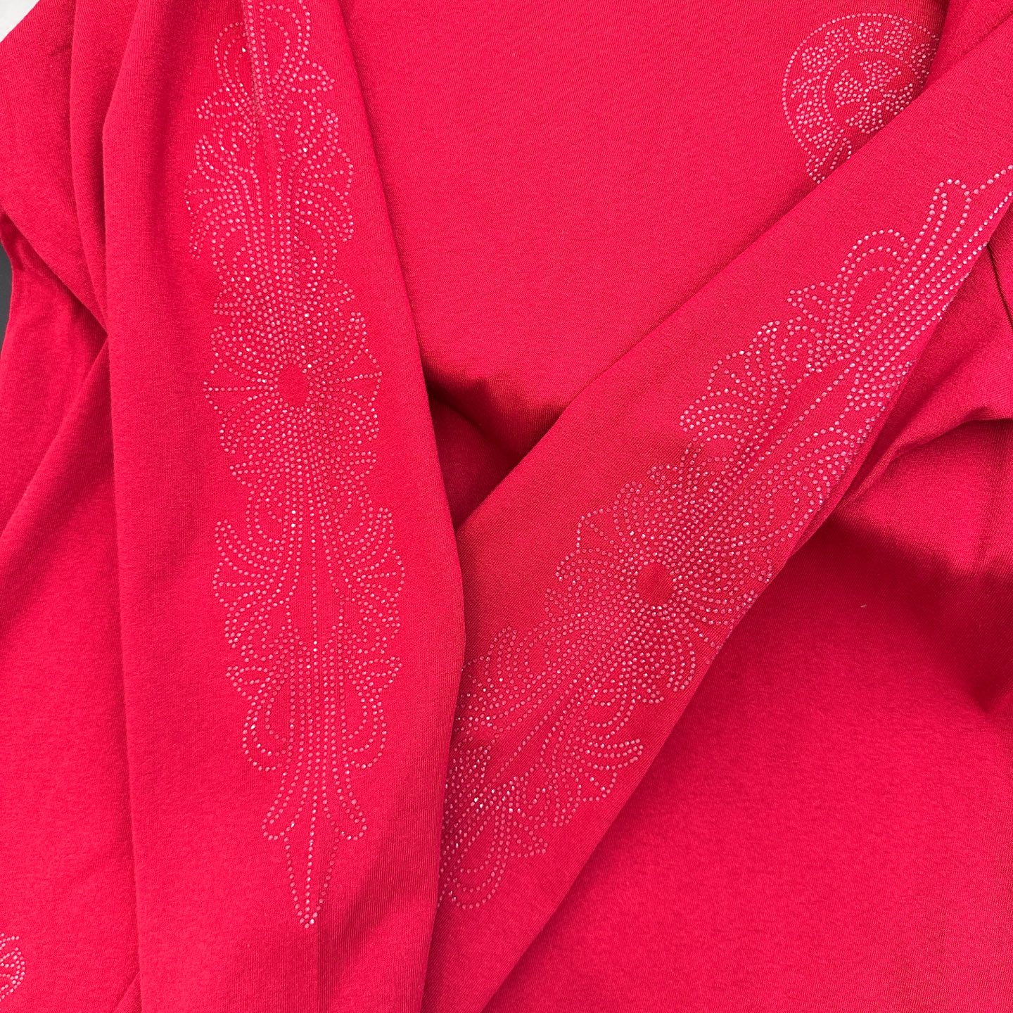 🆕克罗心 ｜ 新款长袖t，成衣洗水烫钻工艺，休闲时尚，尺码sml