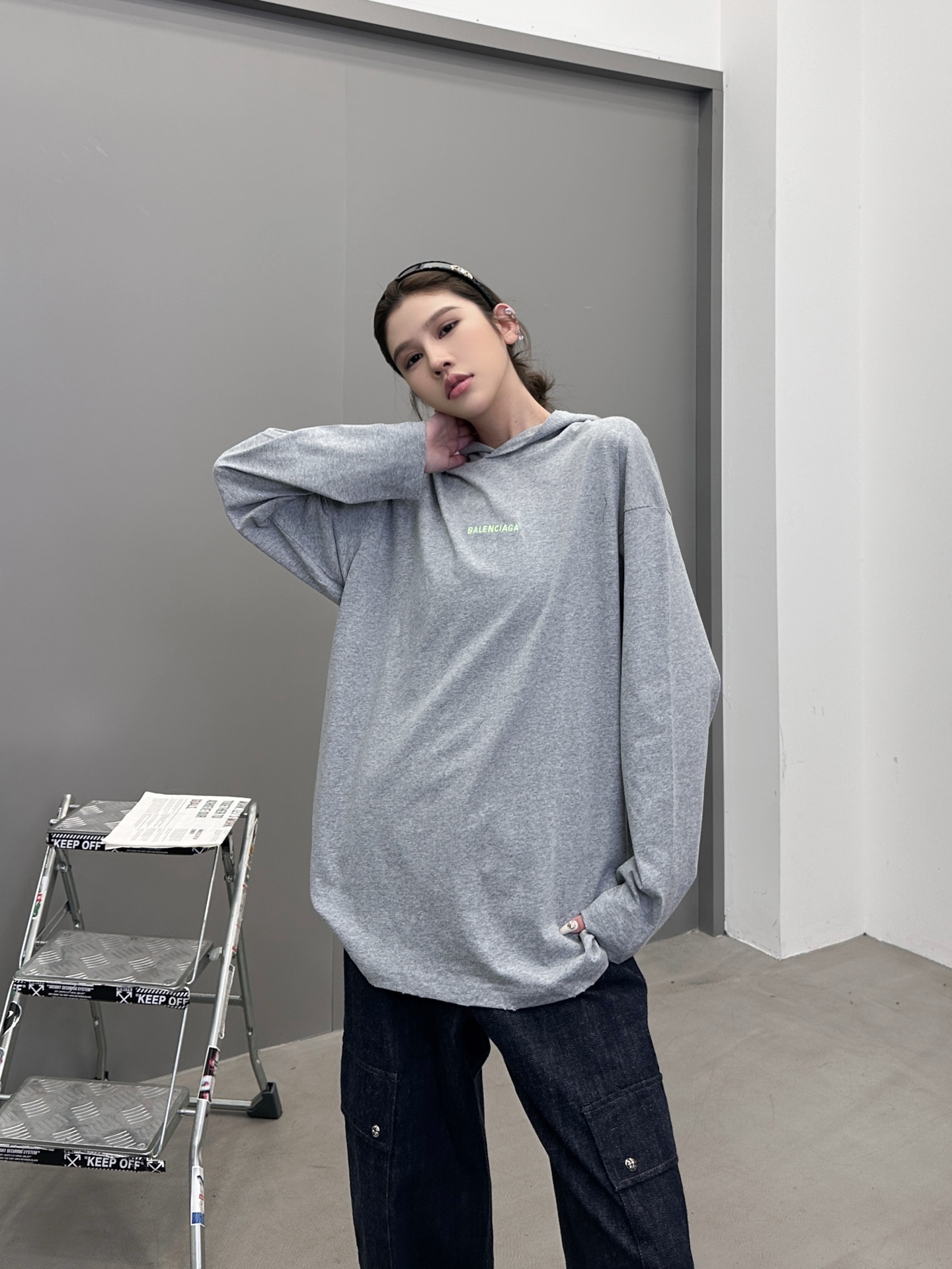 🆕巴黎 ｜ 新款长袖t，成衣洗水炒色吊磨工艺加前后刺绣标，男女同款，尺码sml