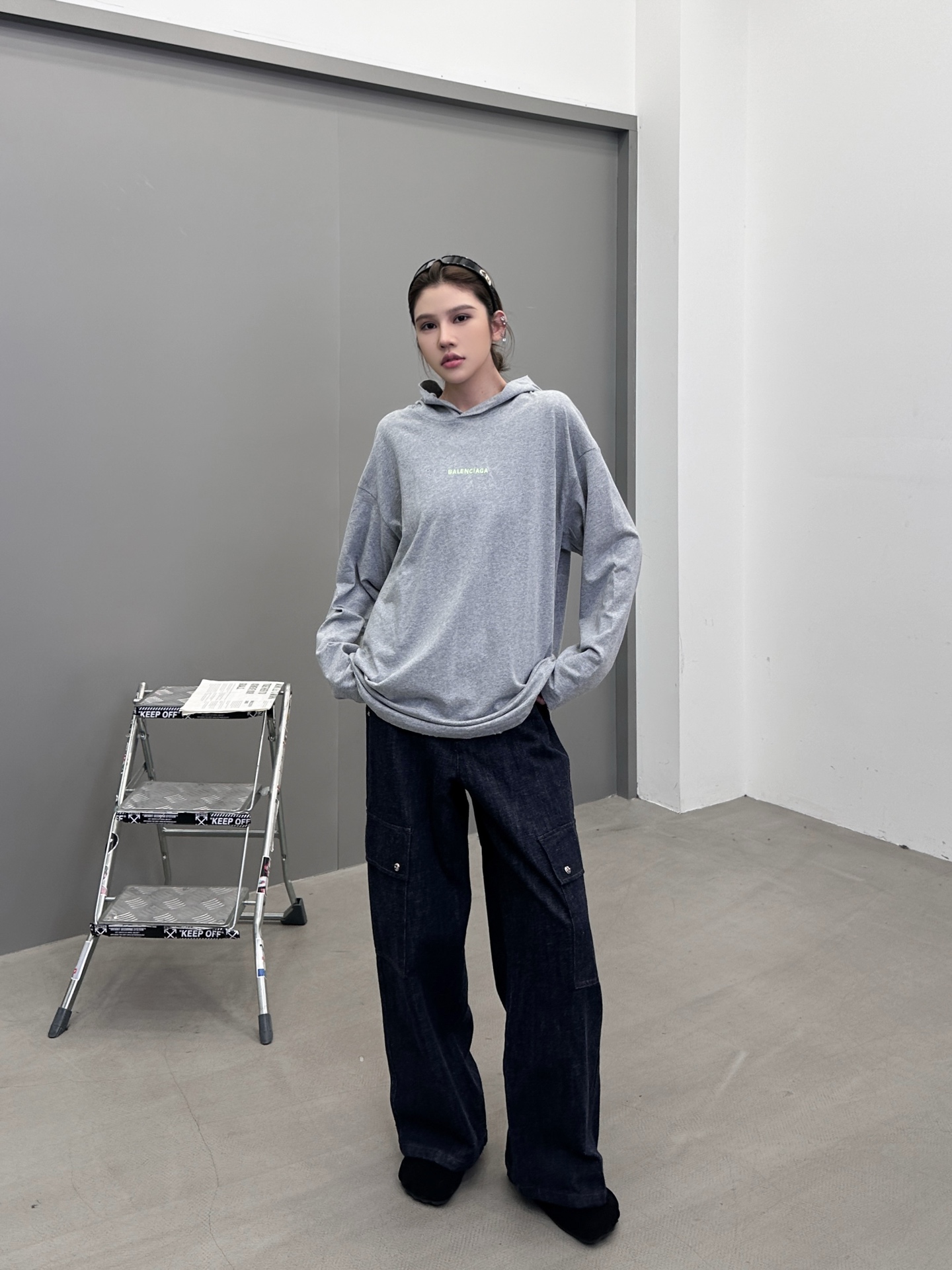 🆕巴黎 ｜ 新款长袖t，成衣洗水炒色吊磨工艺加前后刺绣标，男女同款，尺码sml