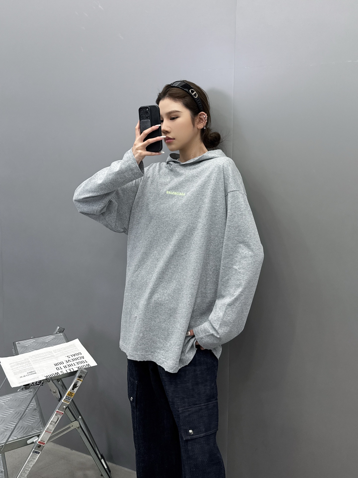 🆕巴黎 ｜ 新款长袖t，成衣洗水炒色吊磨工艺加前后刺绣标，男女同款，尺码sml