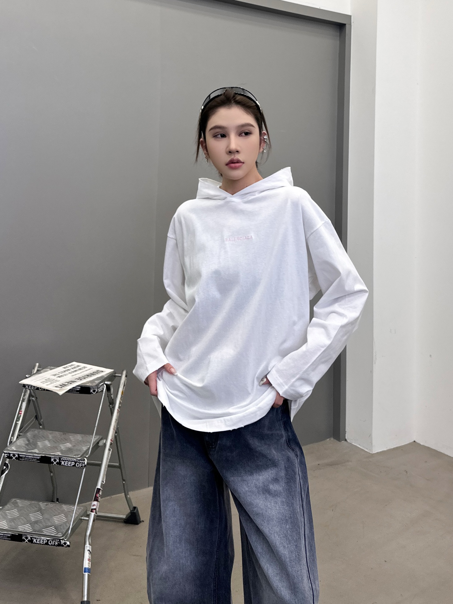 🆕巴黎 ｜ 新款长袖t，成衣洗水炒色吊磨工艺加前后刺绣标，男女同款，尺码sml