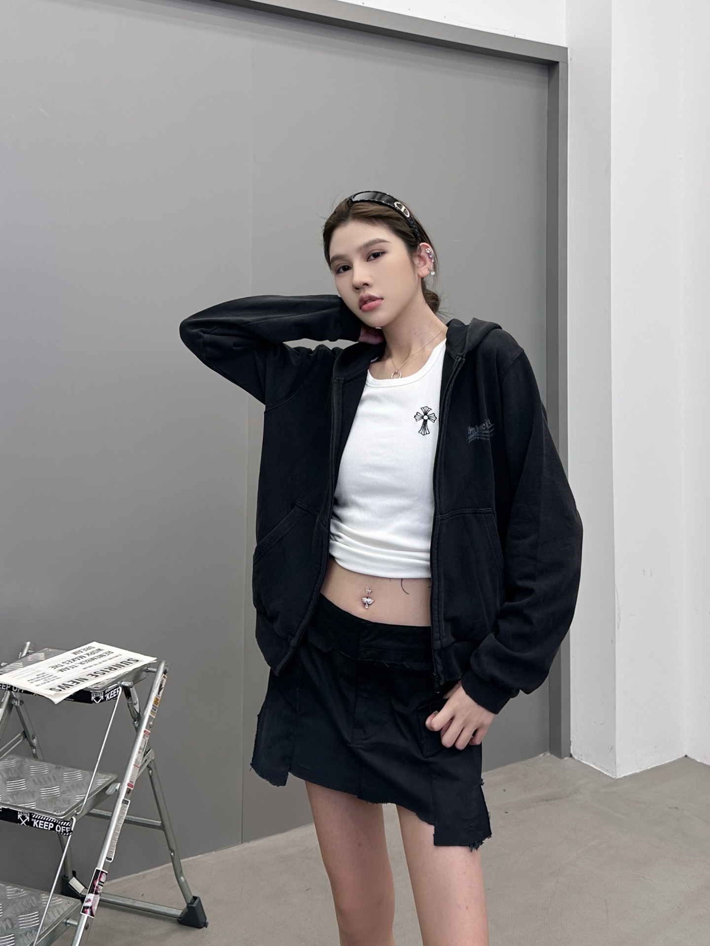 🆕巴黎 ｜ 新款卫衣开衫，成衣洗水炒色吊磨工艺加前后数码直喷印花，尺码sml