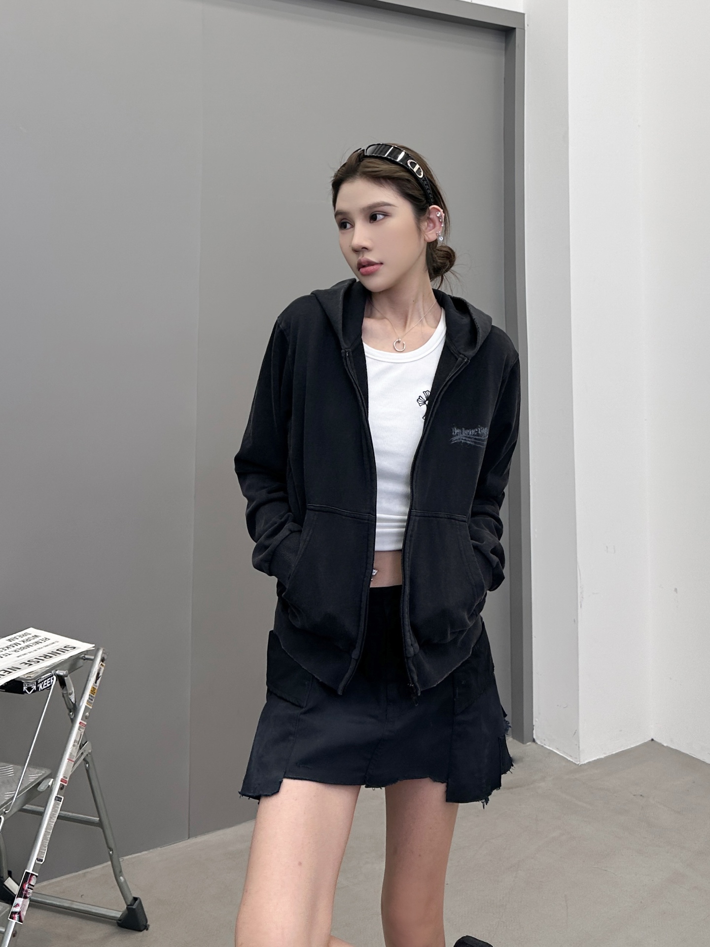 🆕巴黎 ｜ 新款卫衣开衫，成衣洗水炒色吊磨工艺加前后数码直喷印花，尺码sml