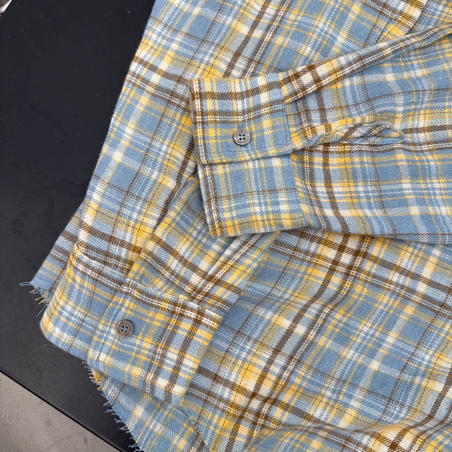 🆕Acne ｜ 新款休闲衬衣，成衣洗水加粉浆印花工艺，全棉高密格子面料，男女同款，尺码sml