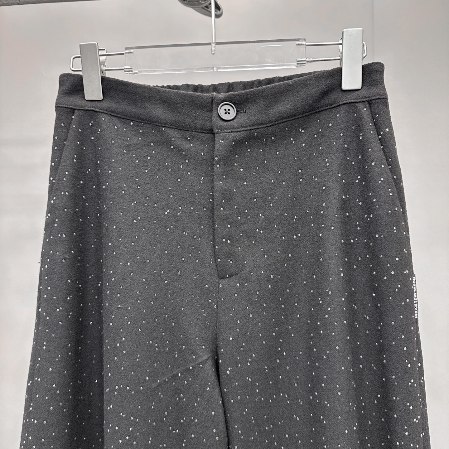 🆕大王 ｜ 新款休闲裤，成衣全身烫钻工艺，进口羊毛混纺面料，休闲时尚，尺码sml