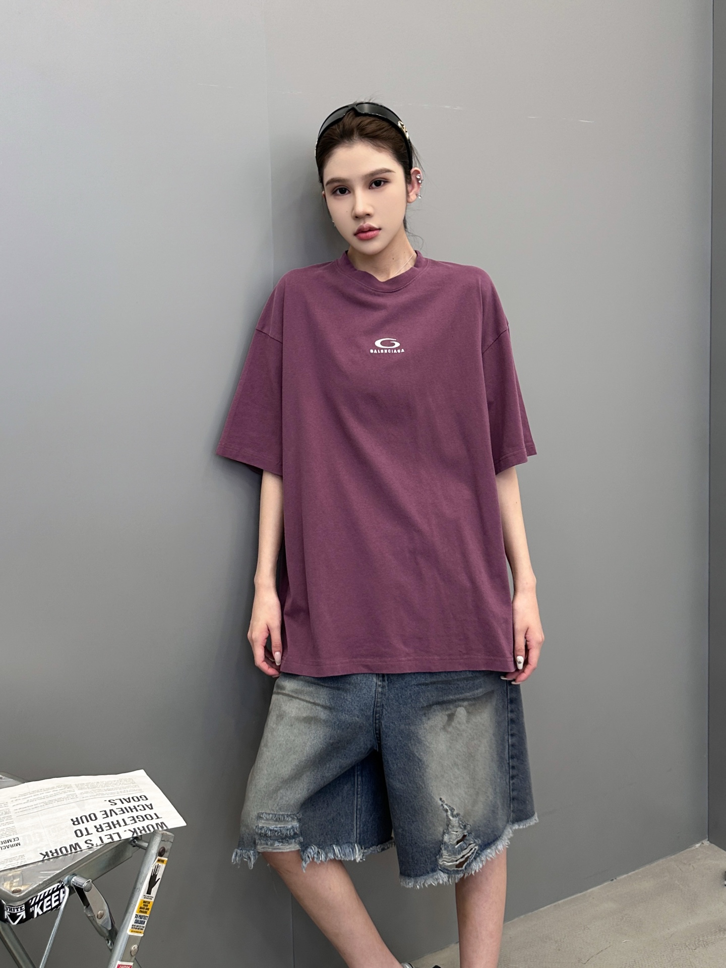 巴黎 ｜ 新款短袖t，成衣洗水炒色喷色工艺，男女同款，尺码sml