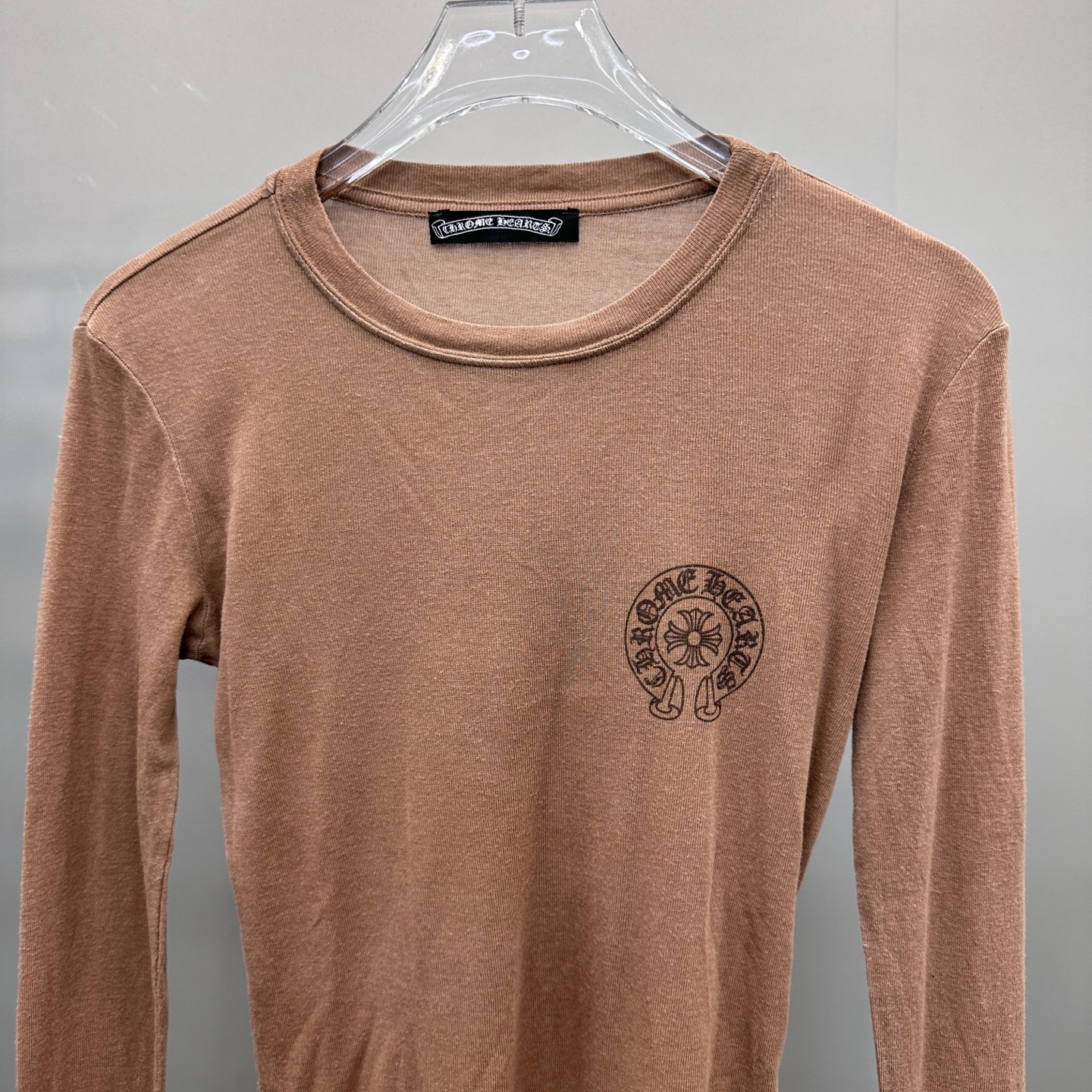 🆕克罗心 ｜ 新款长袖打底，成衣洗水炒色喷色印花工艺，进口莱赛尔羊毛面料，尺码sml