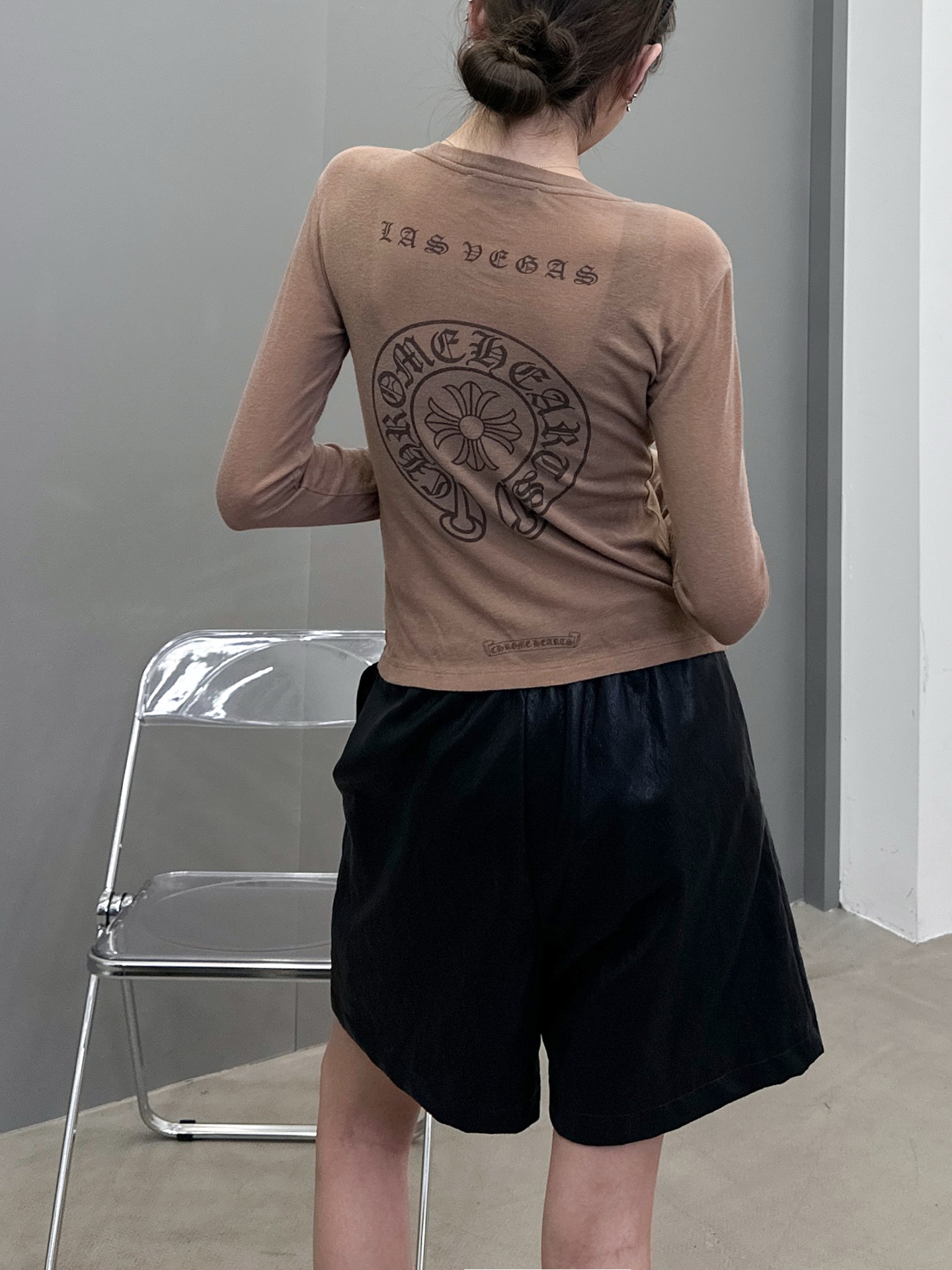 🆕克罗心 ｜ 新款长袖打底，成衣洗水炒色喷色印花工艺，进口莱赛尔羊毛面料，尺码sml