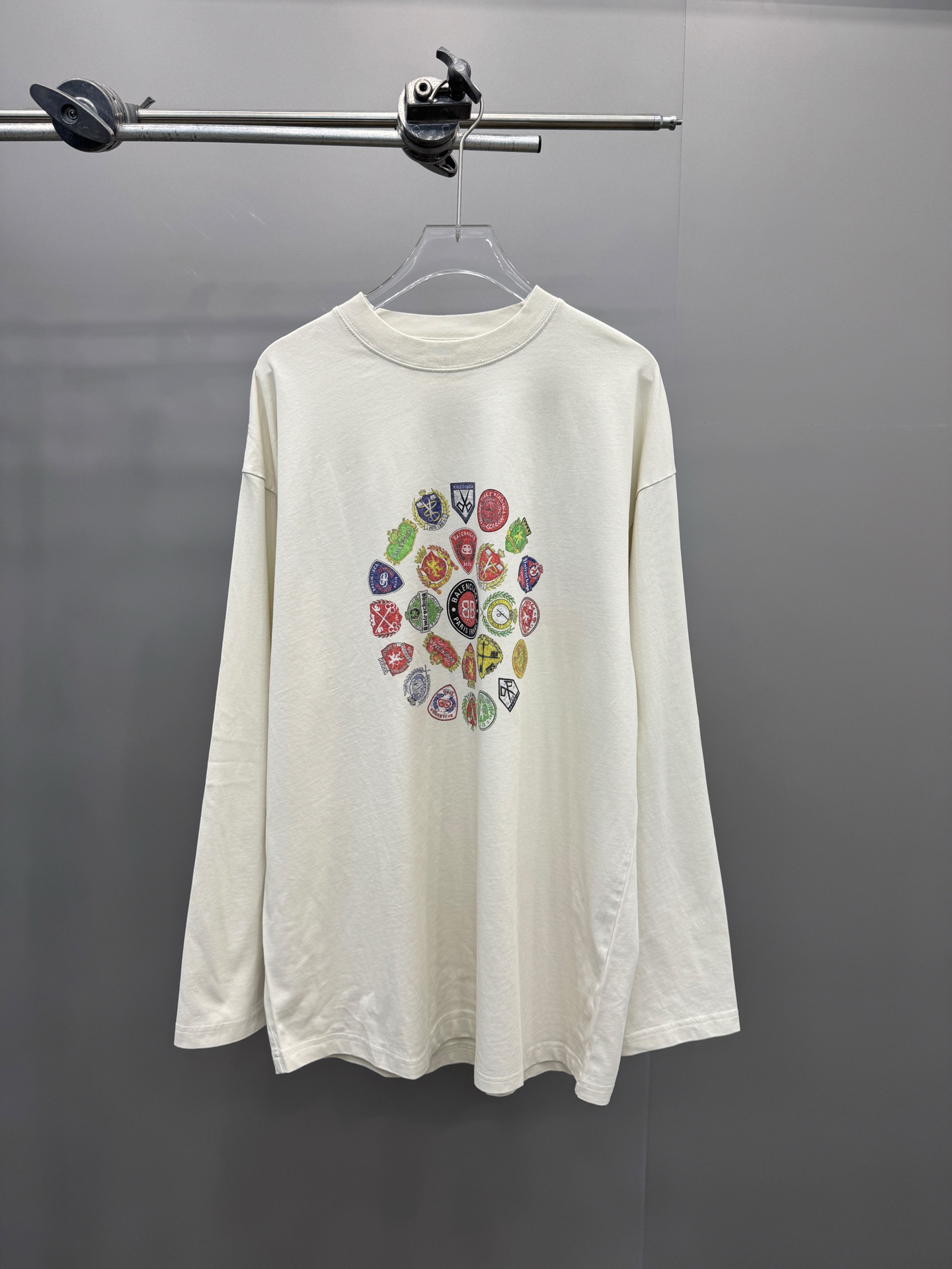 🆕巴黎 ｜ 新款长袖t，成衣洗水加多色数码直喷印花工艺，男女同款，尺码sml