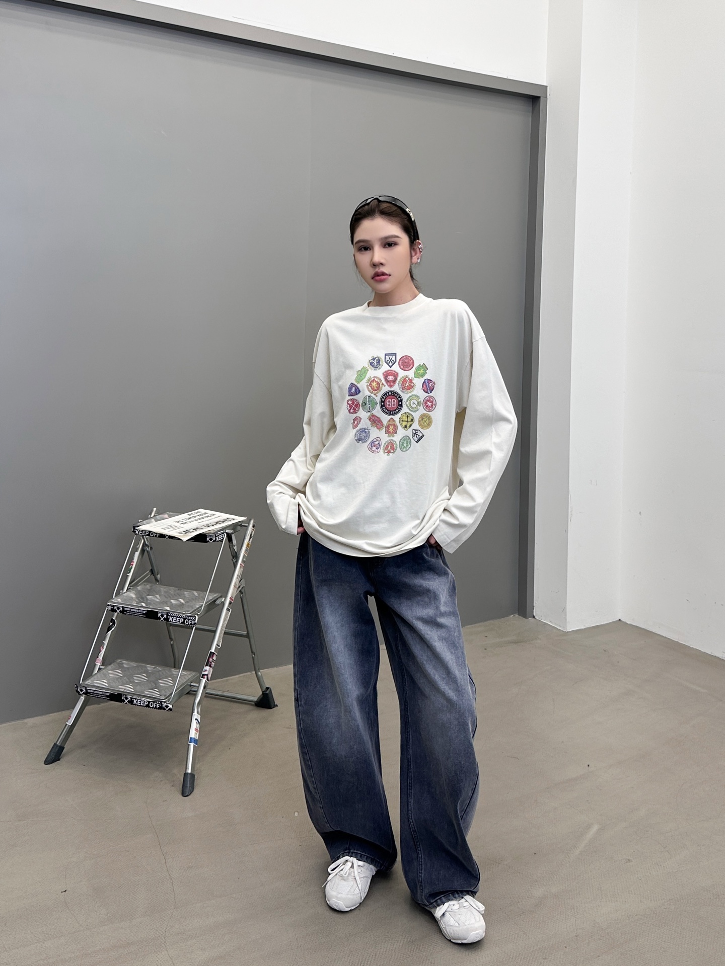 🆕巴黎 ｜ 新款长袖t，成衣洗水加多色数码直喷印花工艺，男女同款，尺码sml