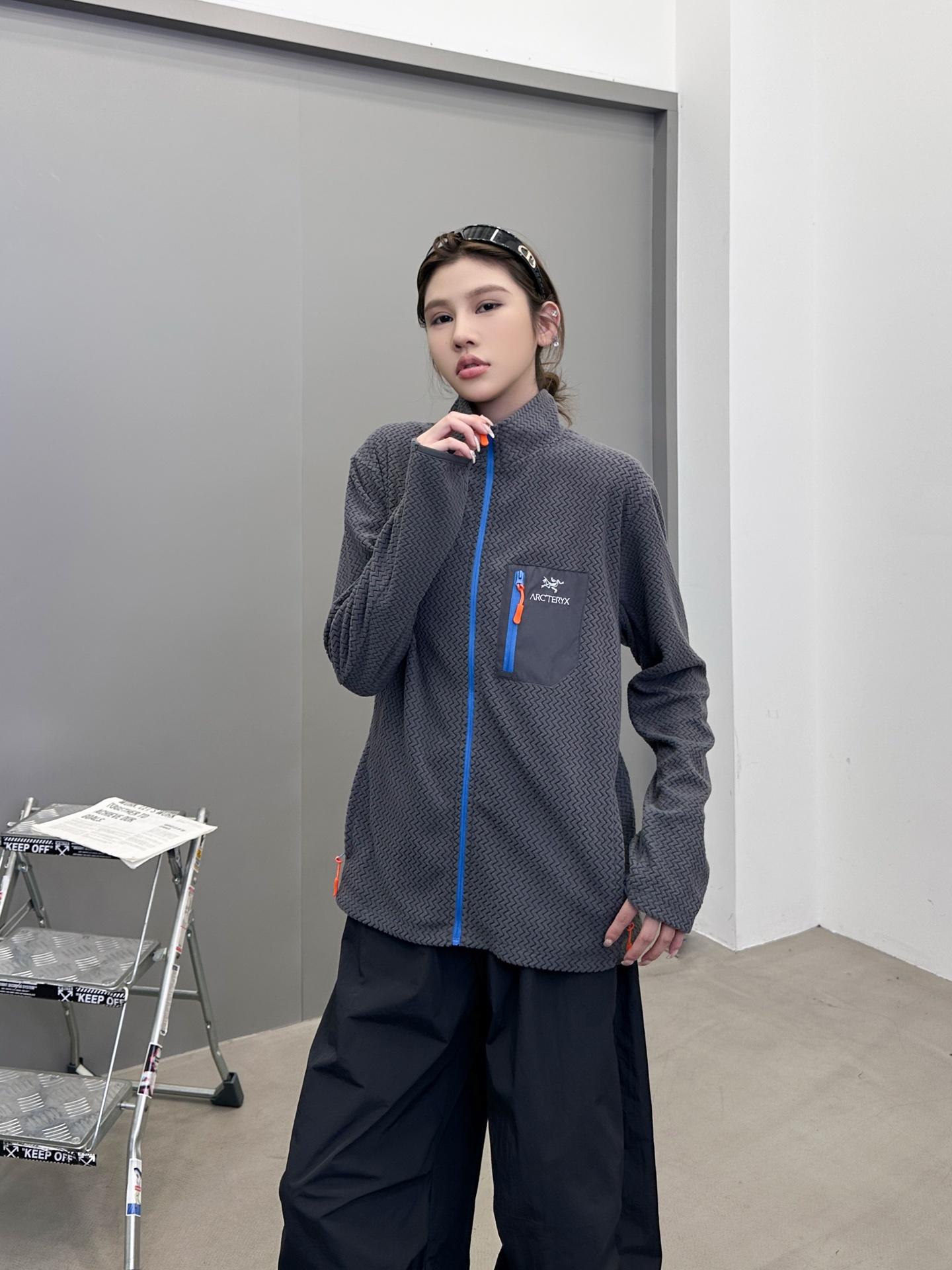 鸟 ｜ 新款保暖开衫，经典刺绣标，进口最新透气保暖摇粒绒面料，撞色拉链口袋款式，男女同款，尺码sml