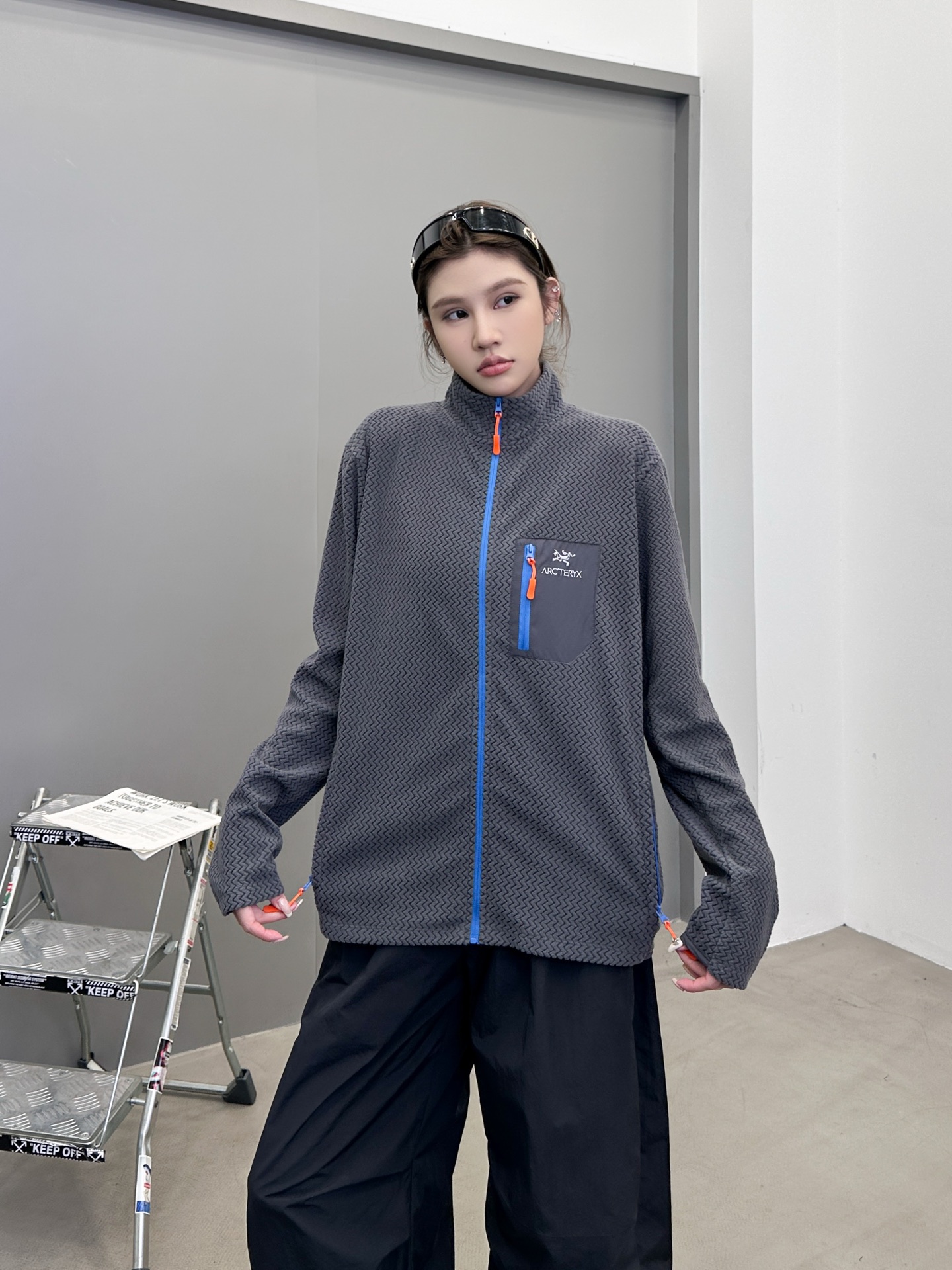 鸟 ｜ 新款保暖开衫，经典刺绣标，进口最新透气保暖摇粒绒面料，撞色拉链口袋款式，男女同款，尺码sml